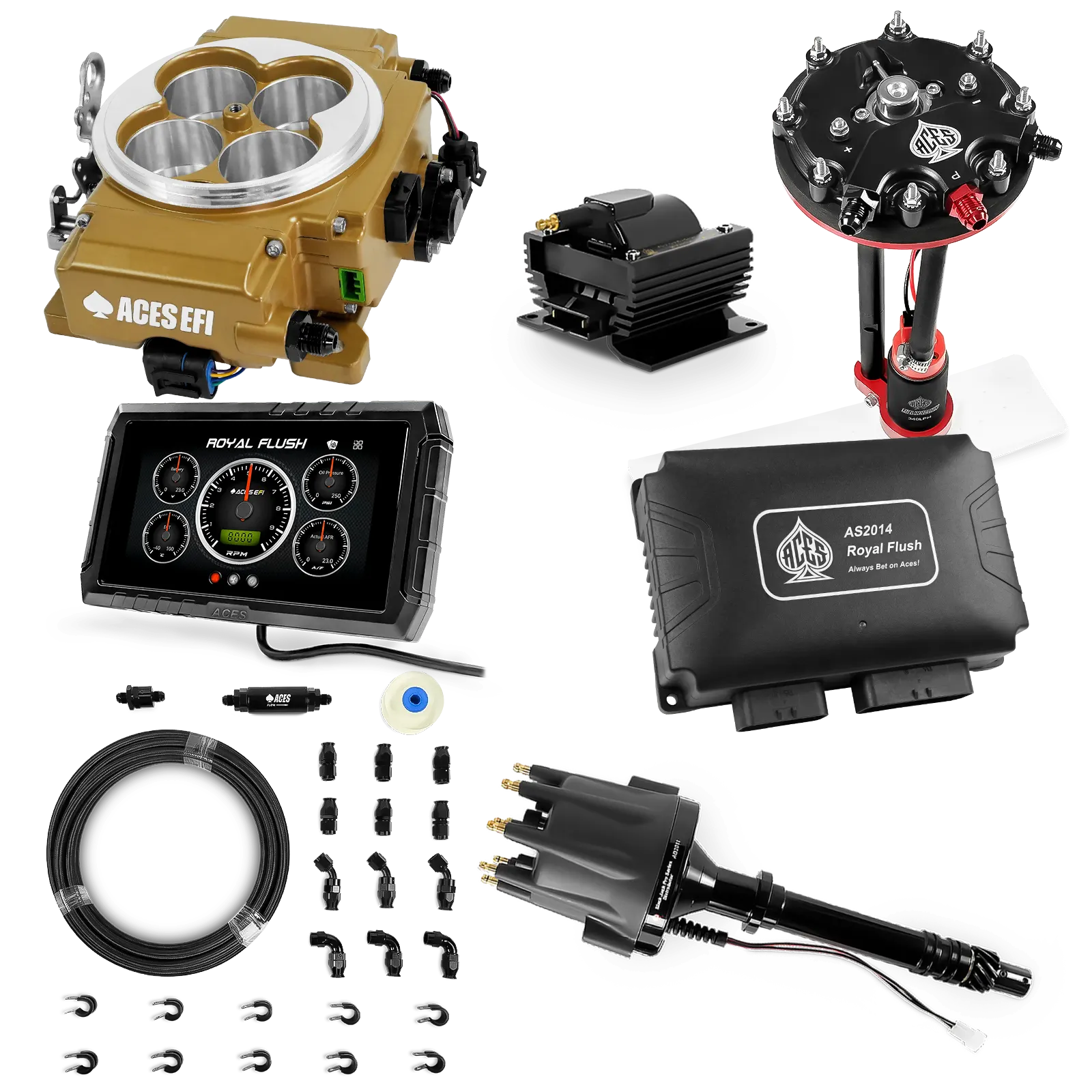 Kits maestros de Royal Flush (Oro)