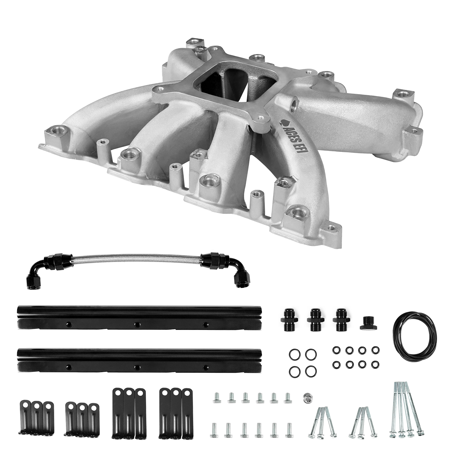 Mid-Rise, Single Plane, Cast, 4150 Style LS Intake Manifold