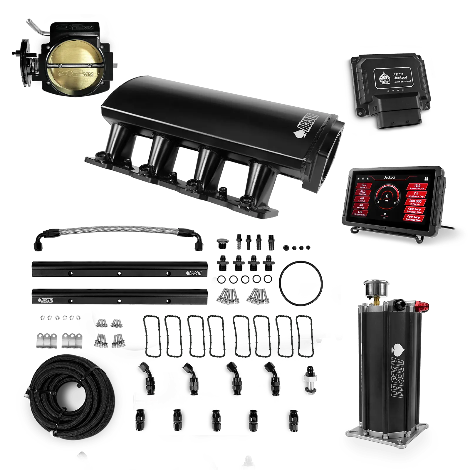 Jackpot LS EFI System - Master Kit with Command Center 2 Surge Tank