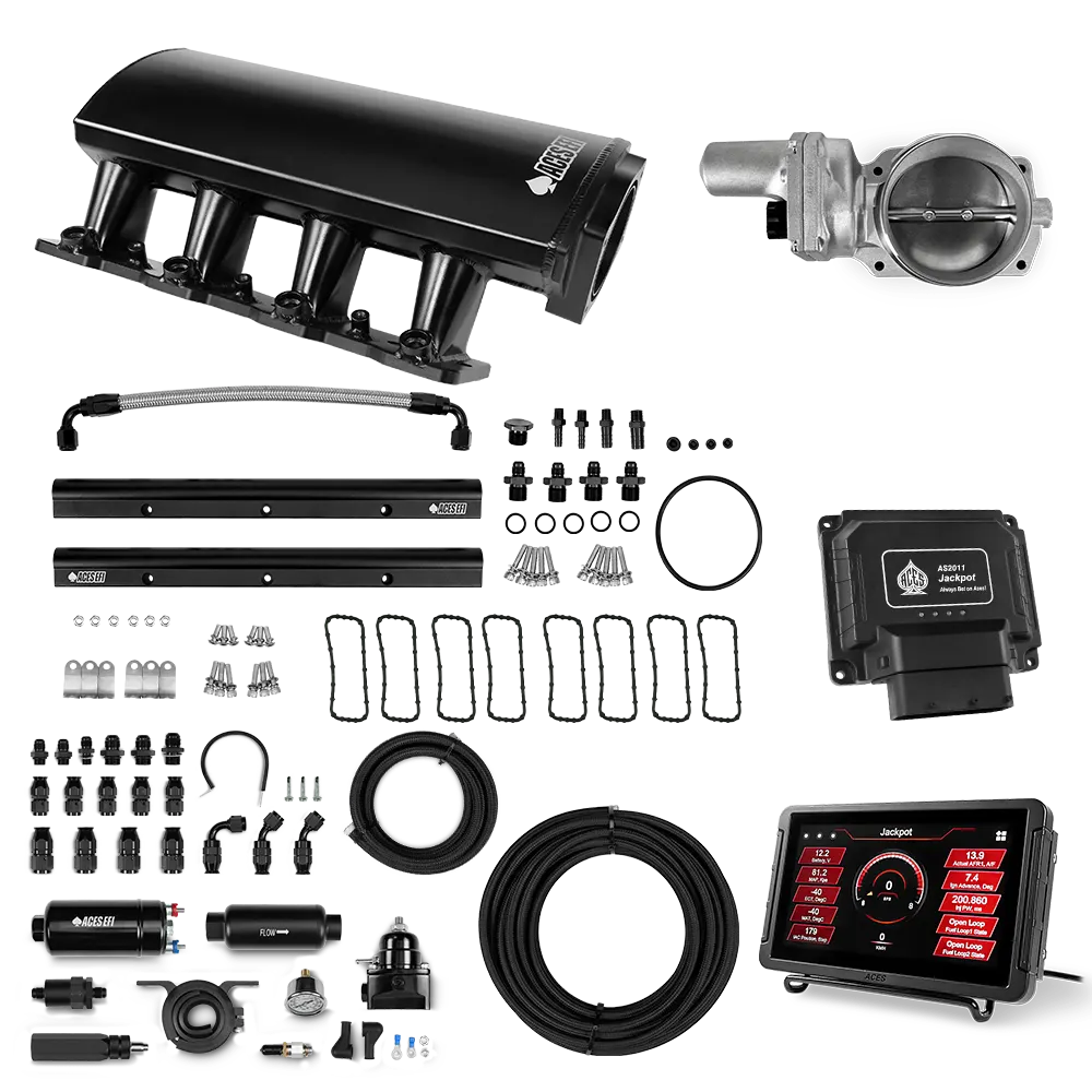 Jackpot LS EFI System - Master Kit with 255 In-line Pump System w/40' PTFE Hose