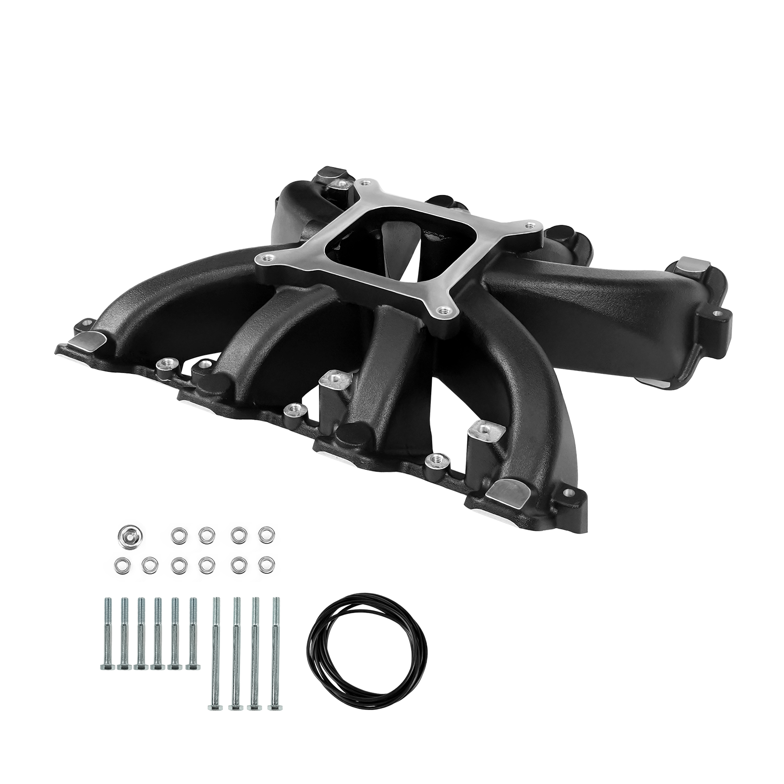 Mid-Rise, Single Plane, Carb Style, Cast, 4150 Style LS Intake Manifold
