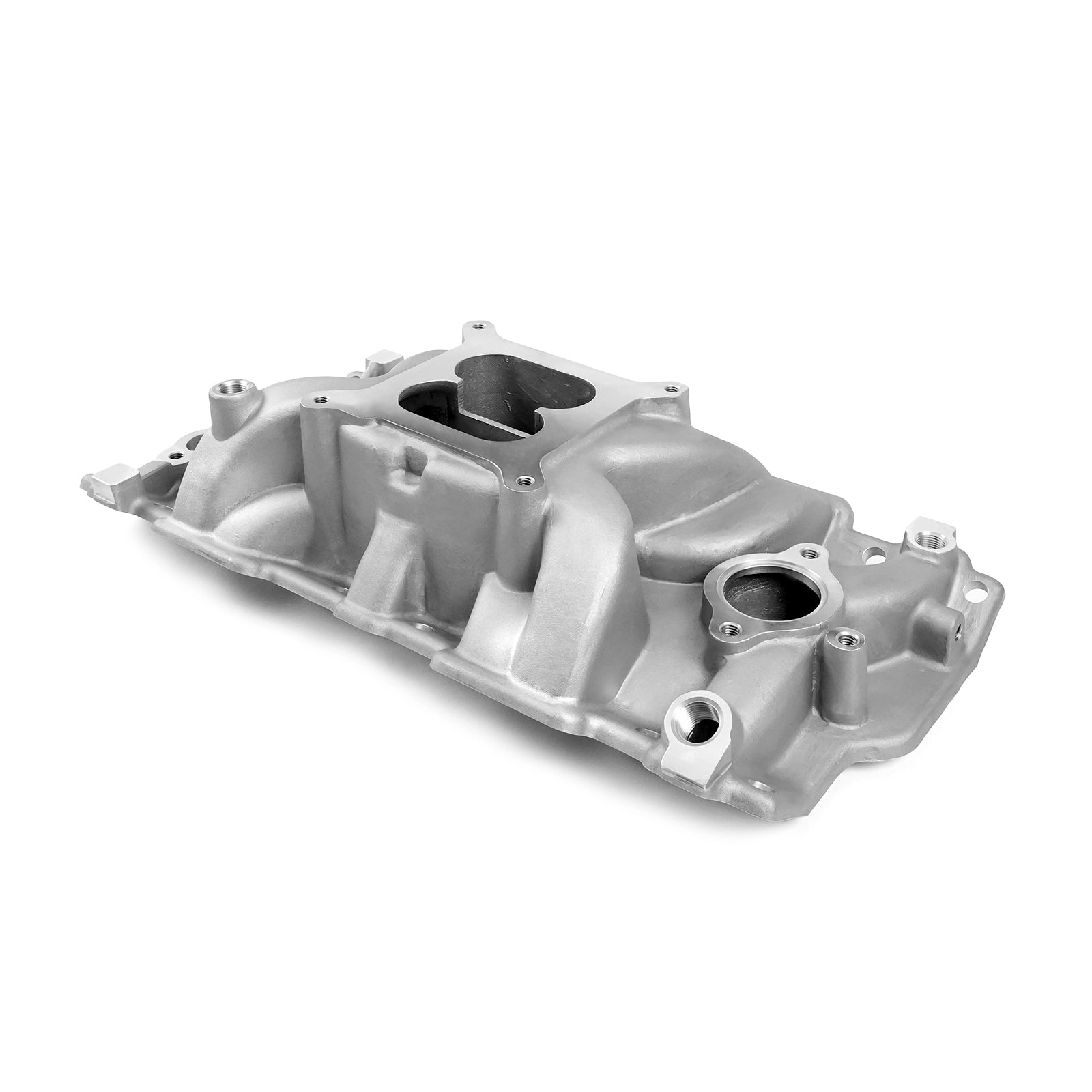 SBC 350 Mid-rise, Dual Plane, TBI Cast Intake Manifold with EGR Crossover