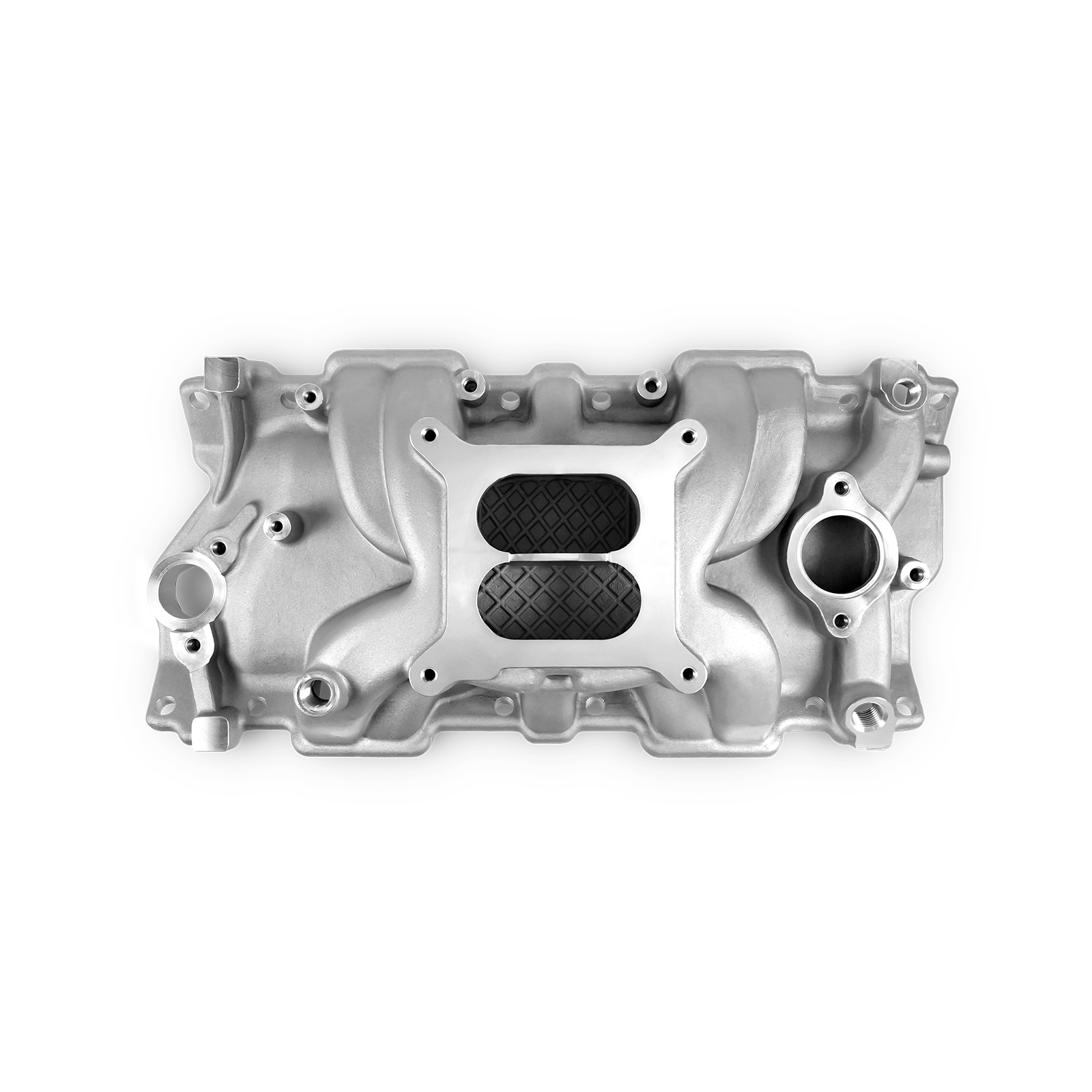 SBC 350 Mid-rise, Dual Plane, TBI Cast Intake Manifold with EGR Crossover