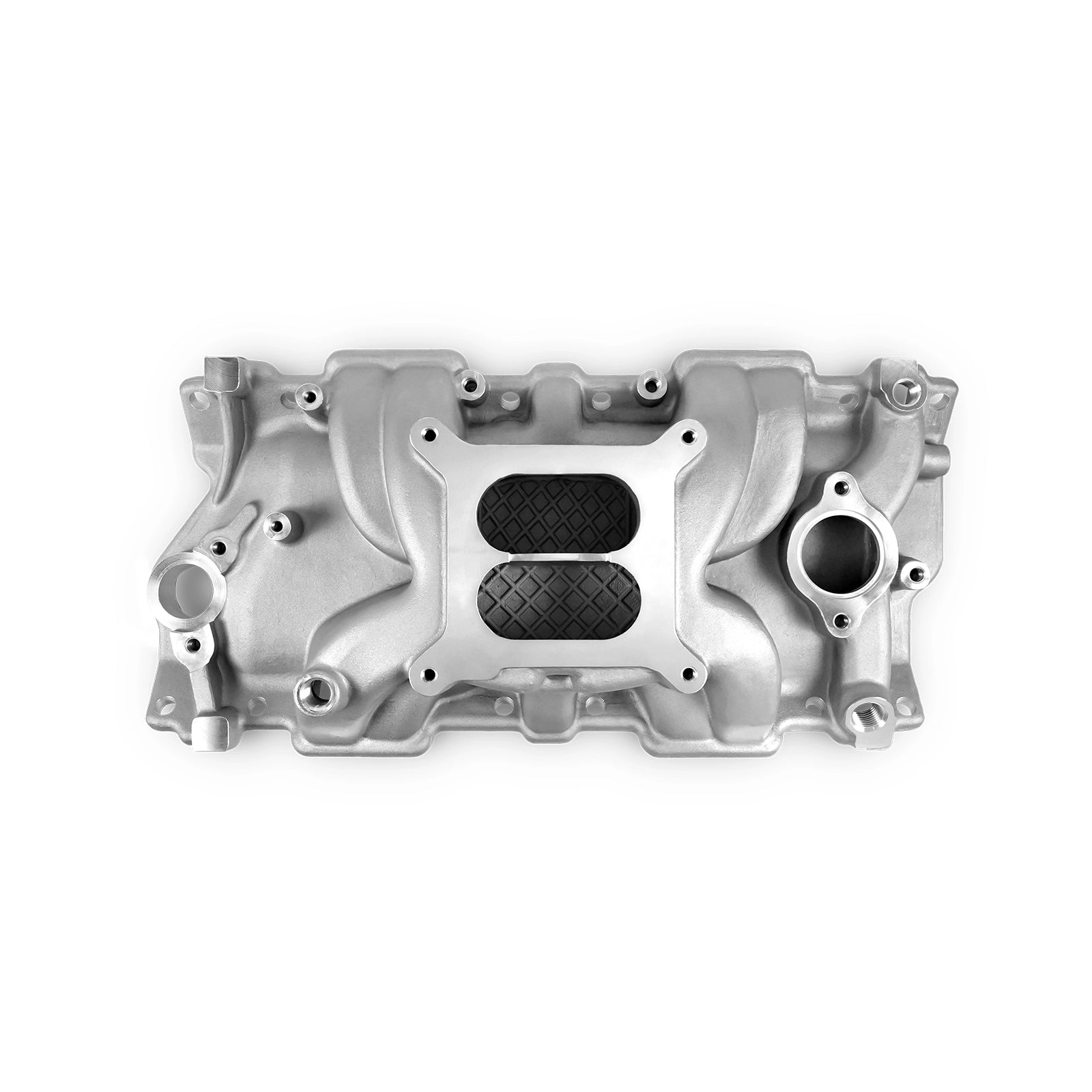 SBC 350 Mid-rise, Dual Plane, TBI Cast Intake Manifold with EGR Crossover