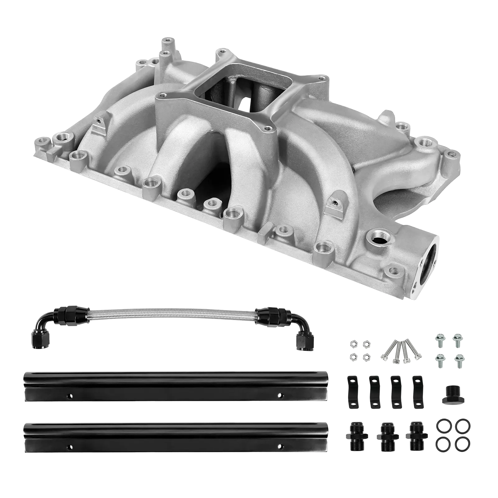 SBF 351W Mid-Rise, Dual Plane, Cast Intake Manifold