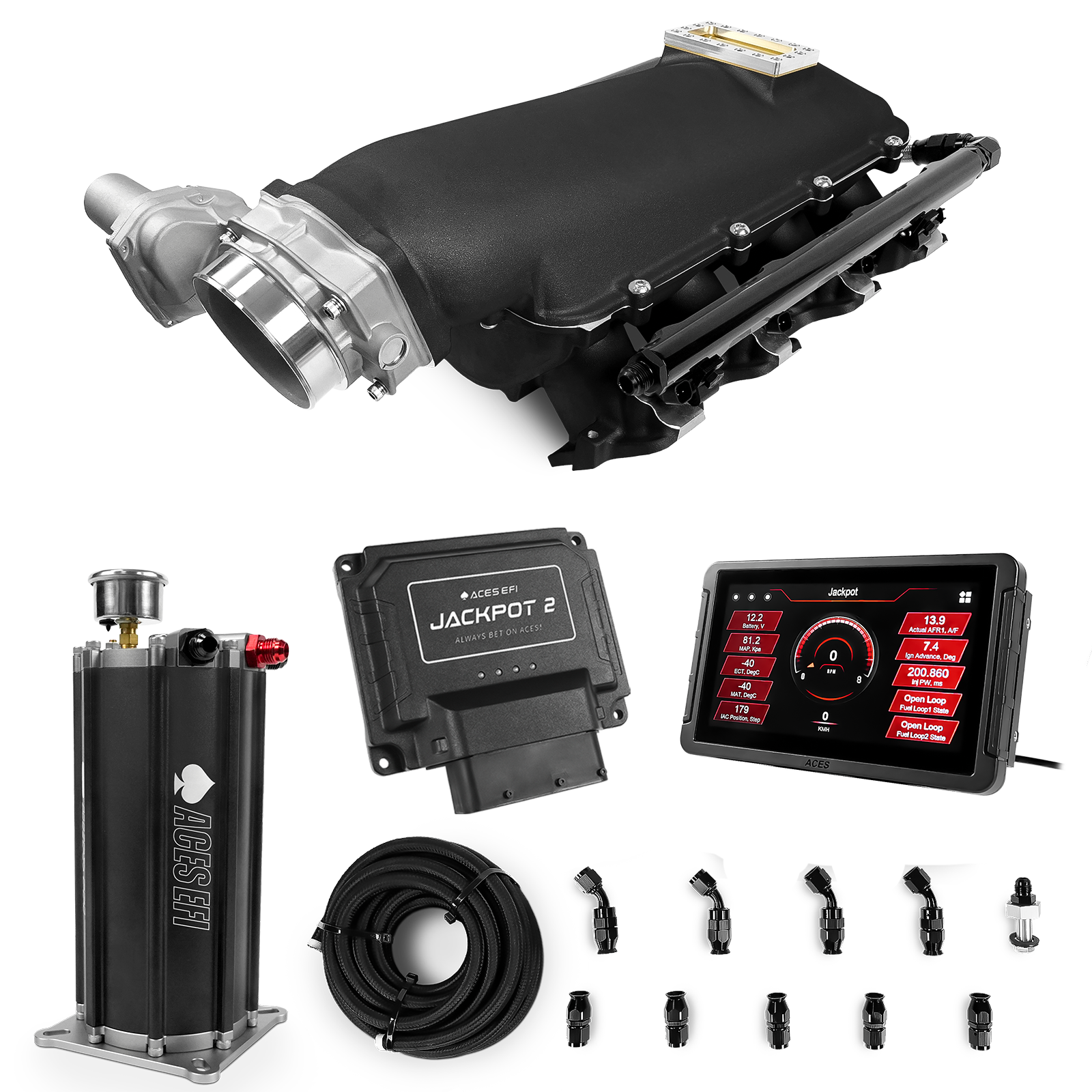 Jackpot 2 LS EFI System - Master Kit with Command Center 2 Surge Tank