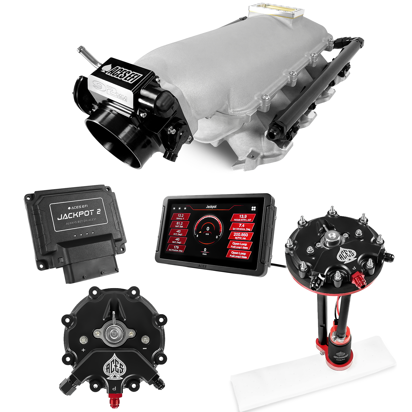 Jackpot 2 LS EFI System - Master Kit with Tank Conversion Pump Module with Internal Regulator