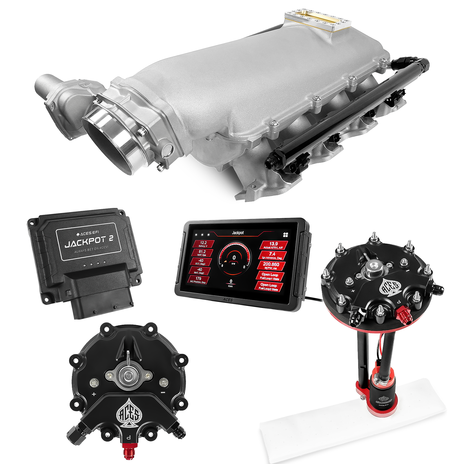 Jackpot 2 LS EFI System - Master Kit with Tank Conversion Pump Module with Internal Regulator