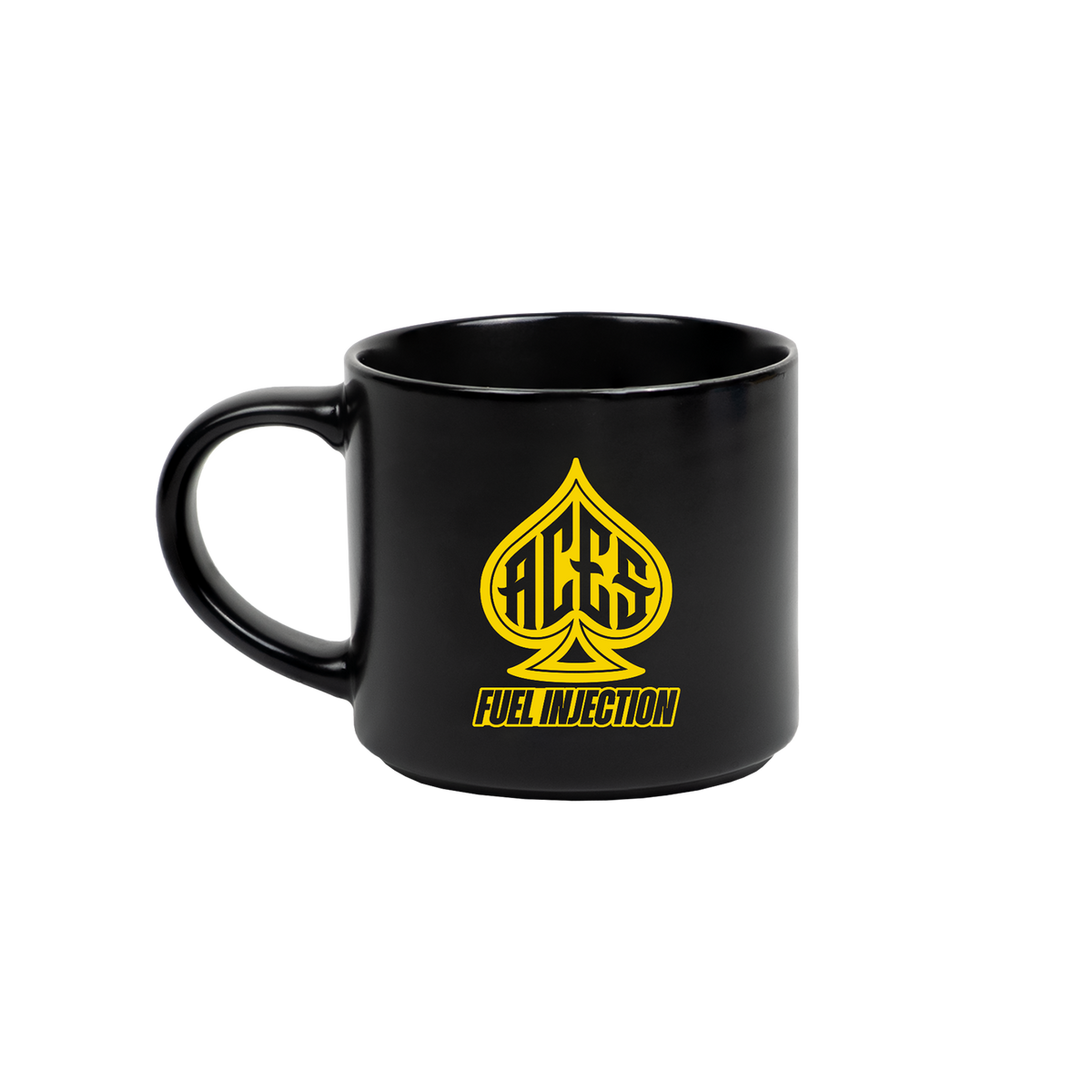 Aces EFI Black Ceramic Mug