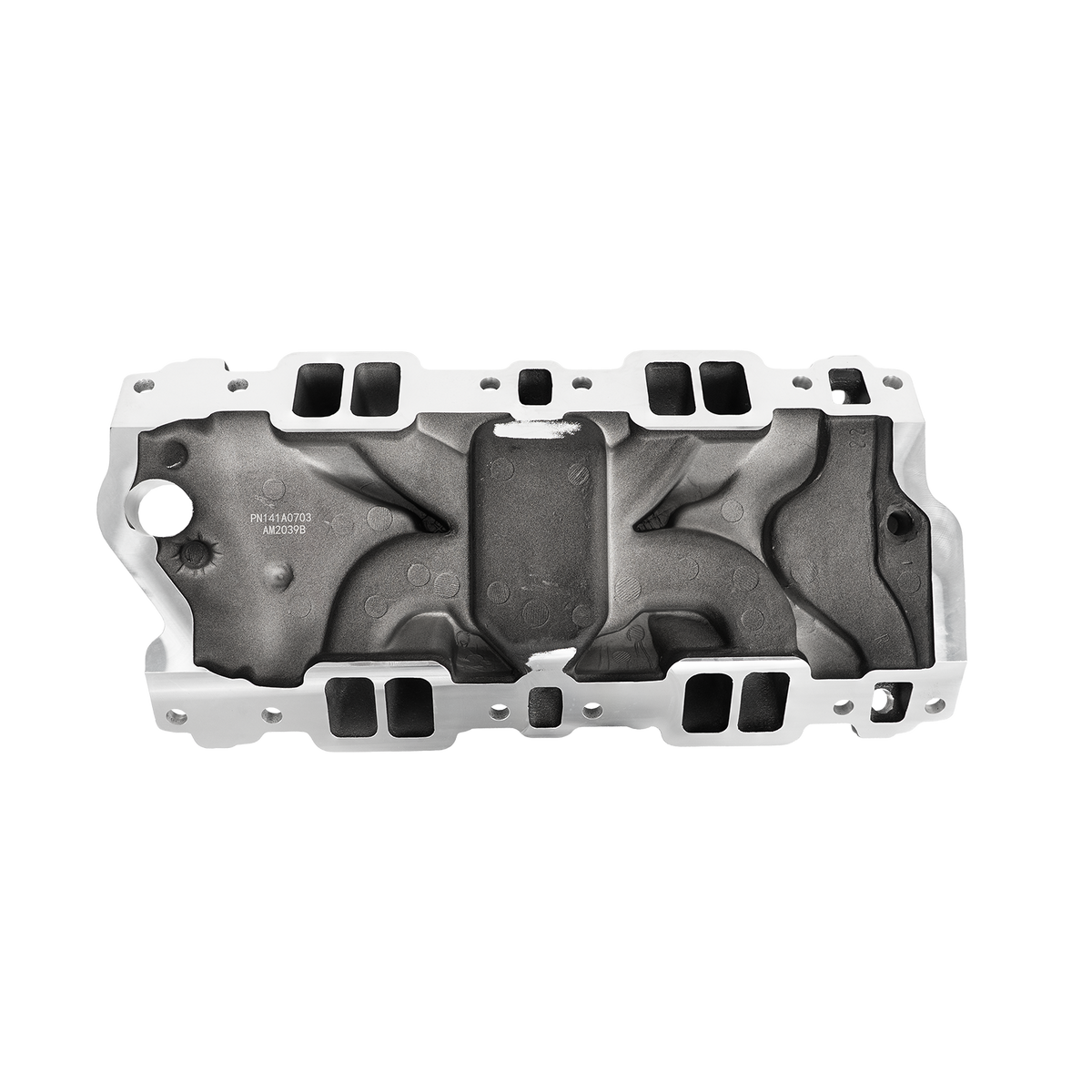 SBC 350 Mid-rise, Dual Plane, TBI Cast Intake Manifold with EGR Crossover