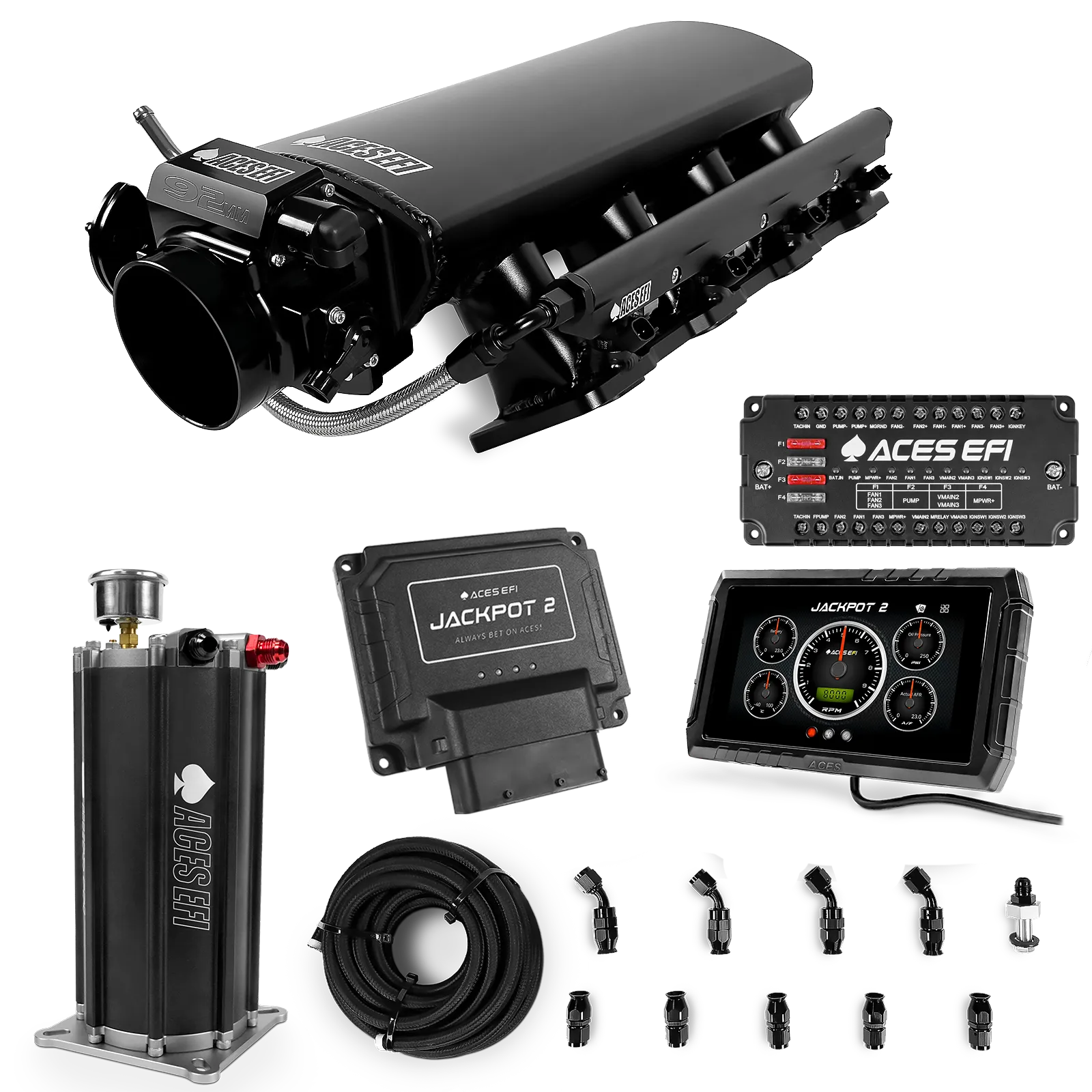 Jackpot 2 LS EFI System - Master Kit with Command Center 2 Surge Tank