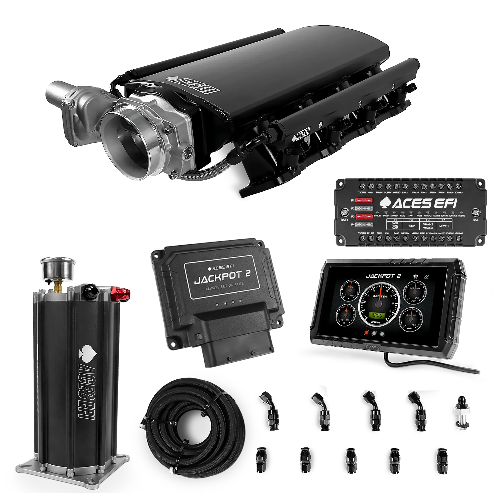 Jackpot 2 LS EFI System - Master Kit with Command Center 2 Surge Tank