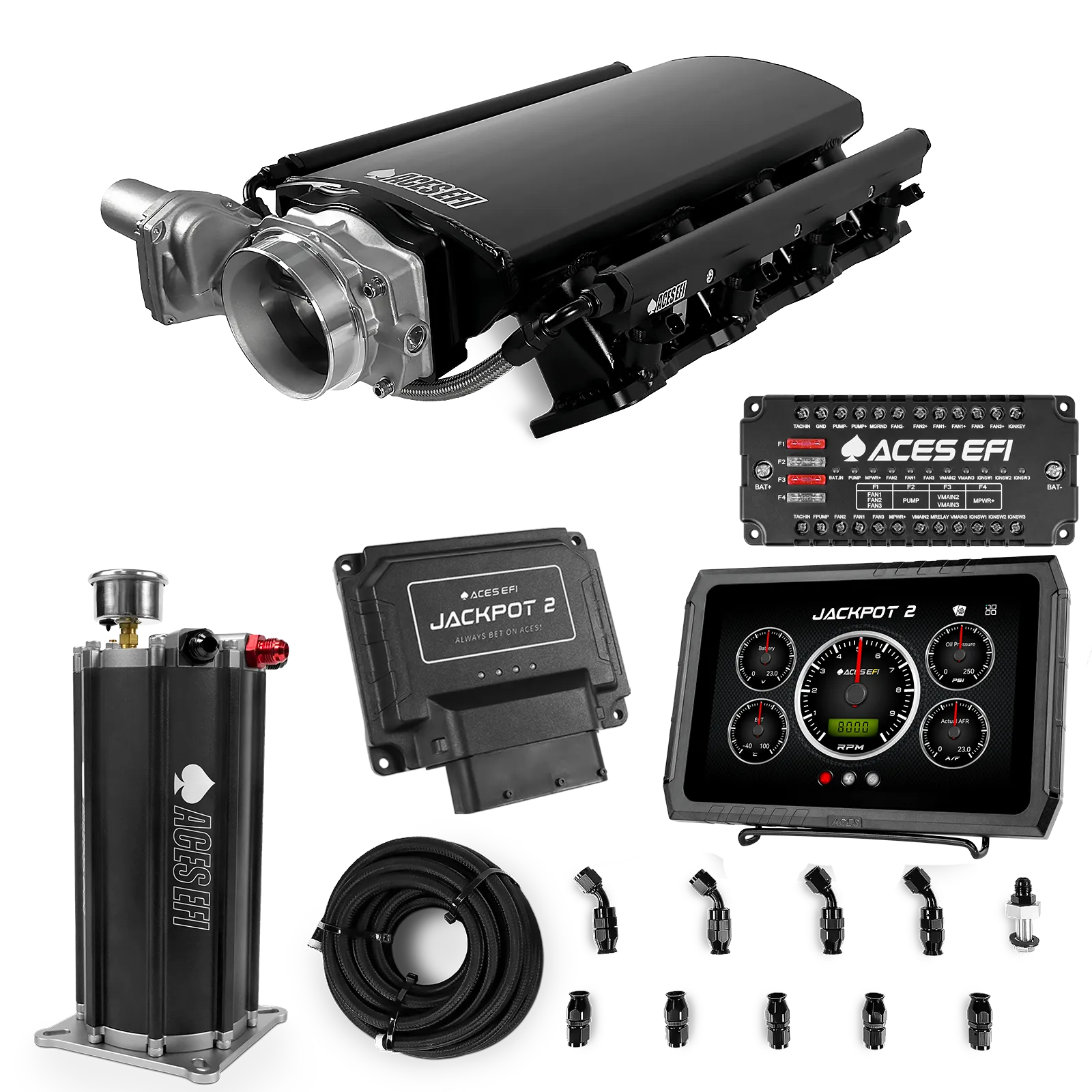Jackpot 2 LS EFI System - Master Kit with Command Center 2 Surge Tank