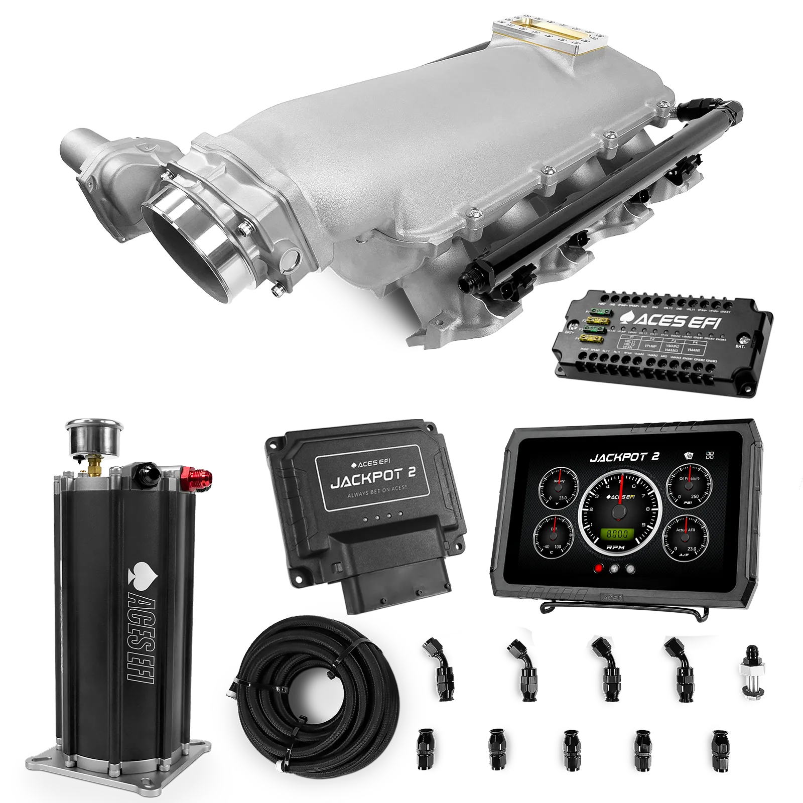 Jackpot 2 LS EFI System - Master Kit with Command Center 2 Surge Tank