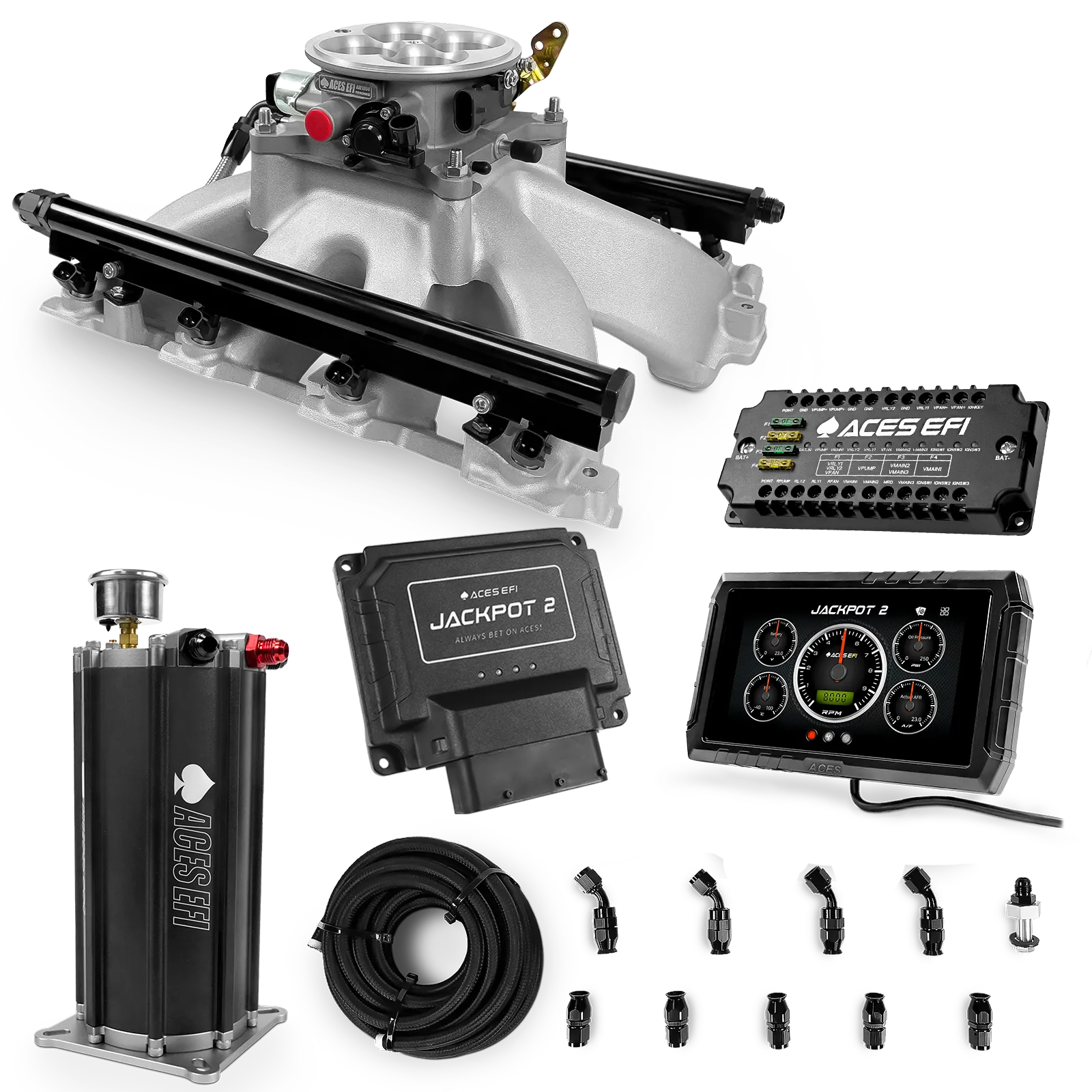 Sistema EFI Jackpot 2 LS - Kit maestro con centro de mando y depósito de compensación 2