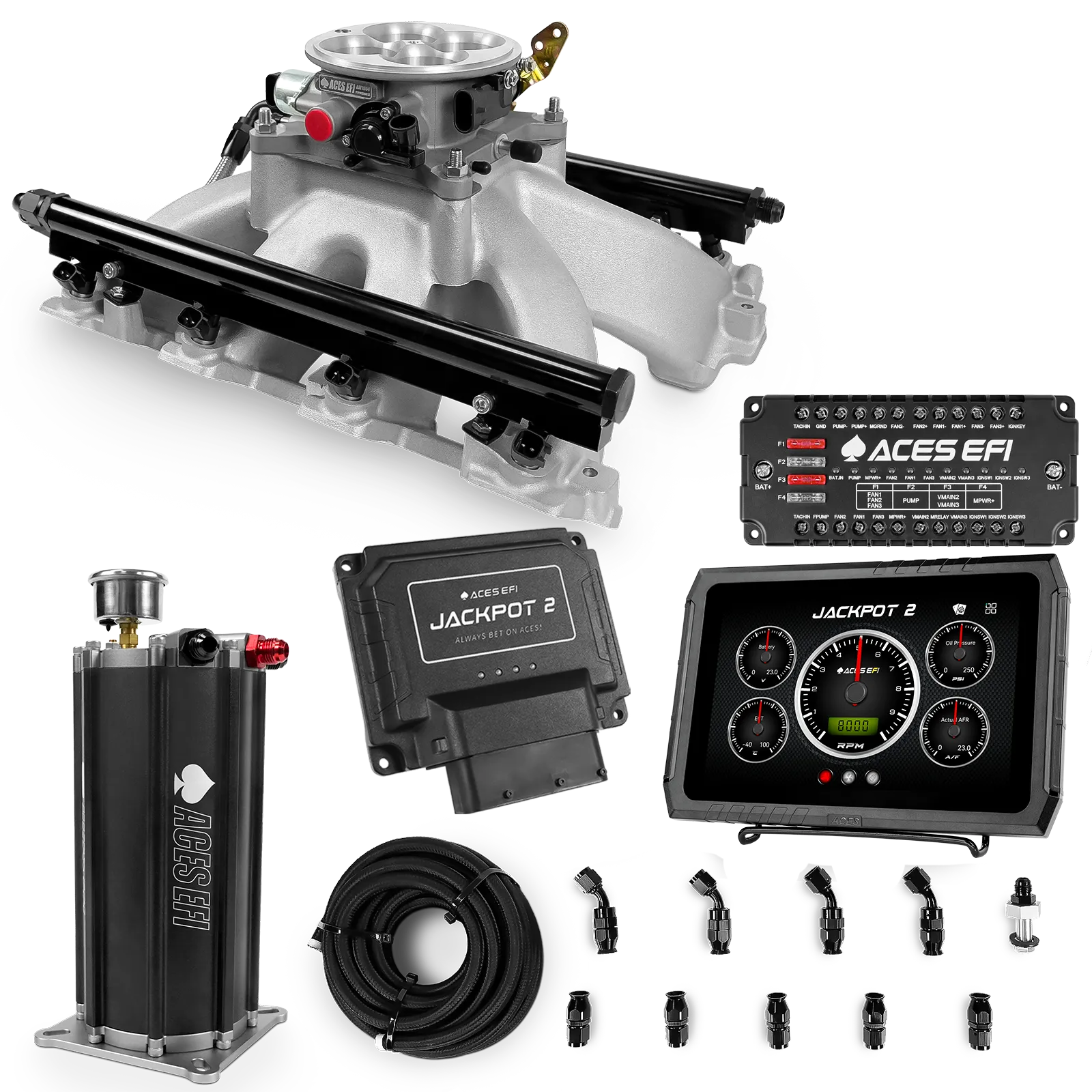 Jackpot 2 LS EFI System - Master Kit with Command Center 2 Surge Tank