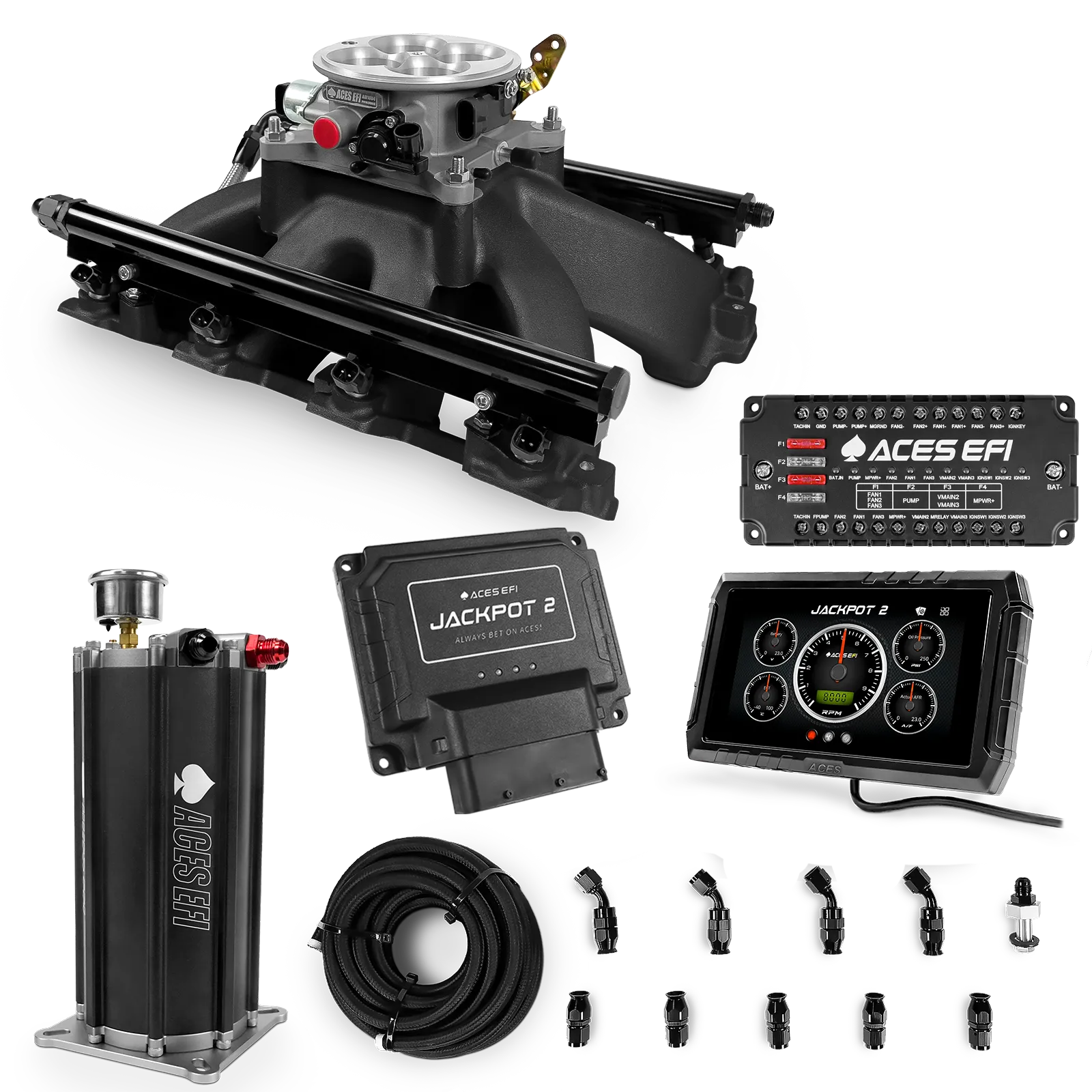 Jackpot 2 LS EFI System - Master Kit with Command Center 2 Surge Tank
