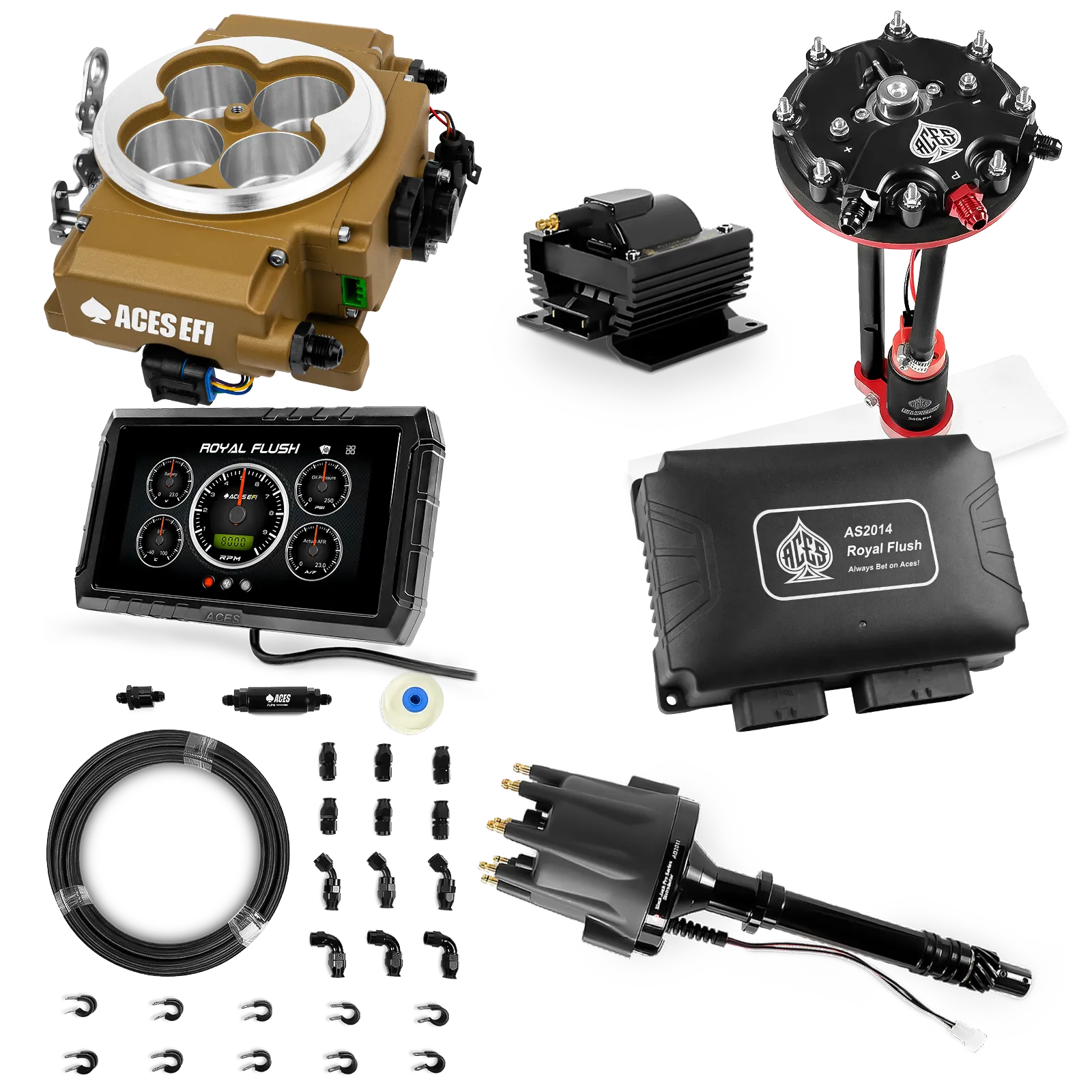 Kits maestros de Royal Flush (Oro)