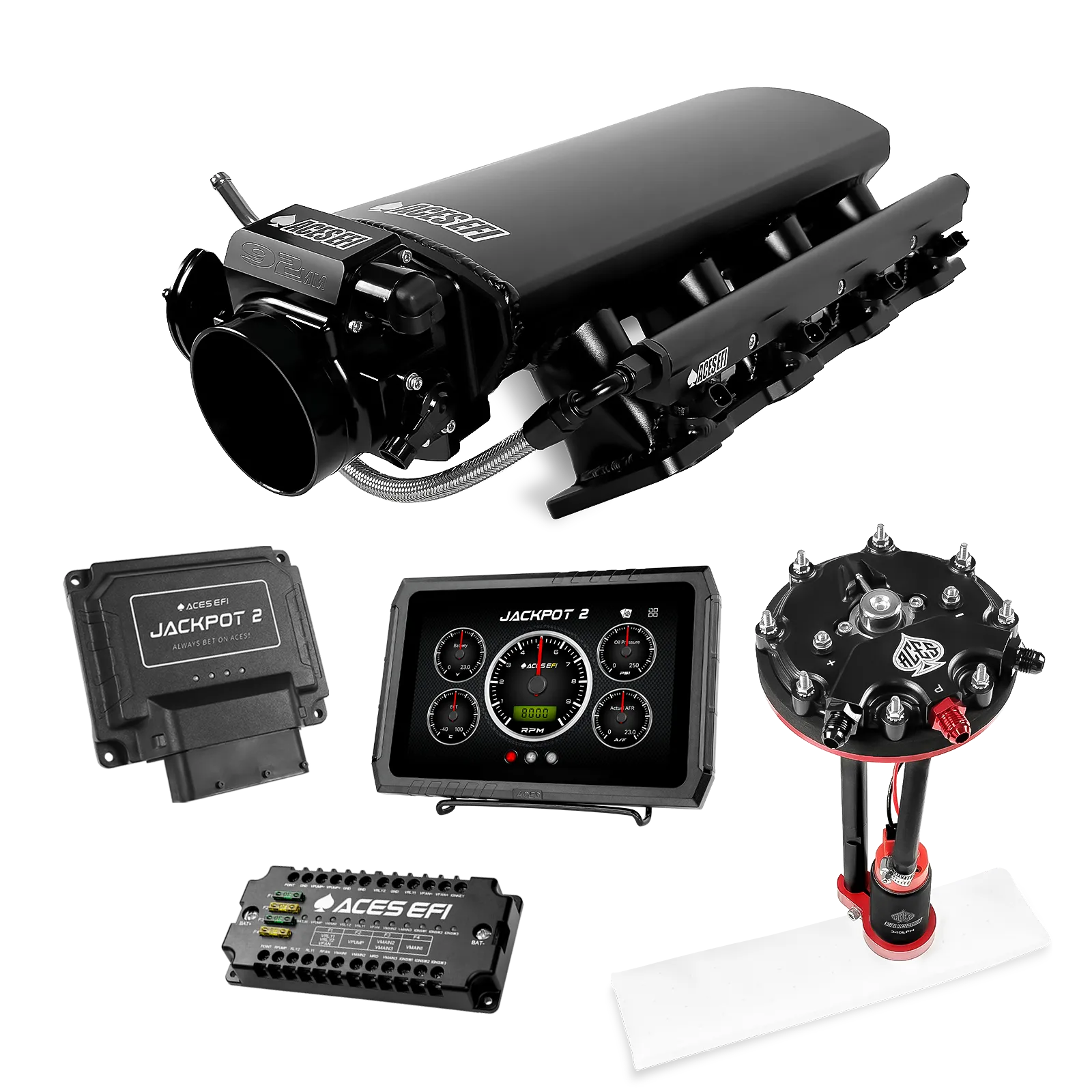 Jackpot 2 LS EFI System - Master Kit with Tank Conversion Pump Module with Internal Regulator