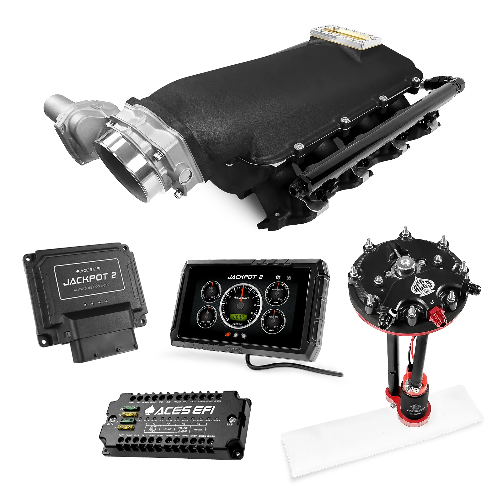 Jackpot 2 LS EFI System - Master Kit with Tank Conversion Pump Module with Internal Regulator