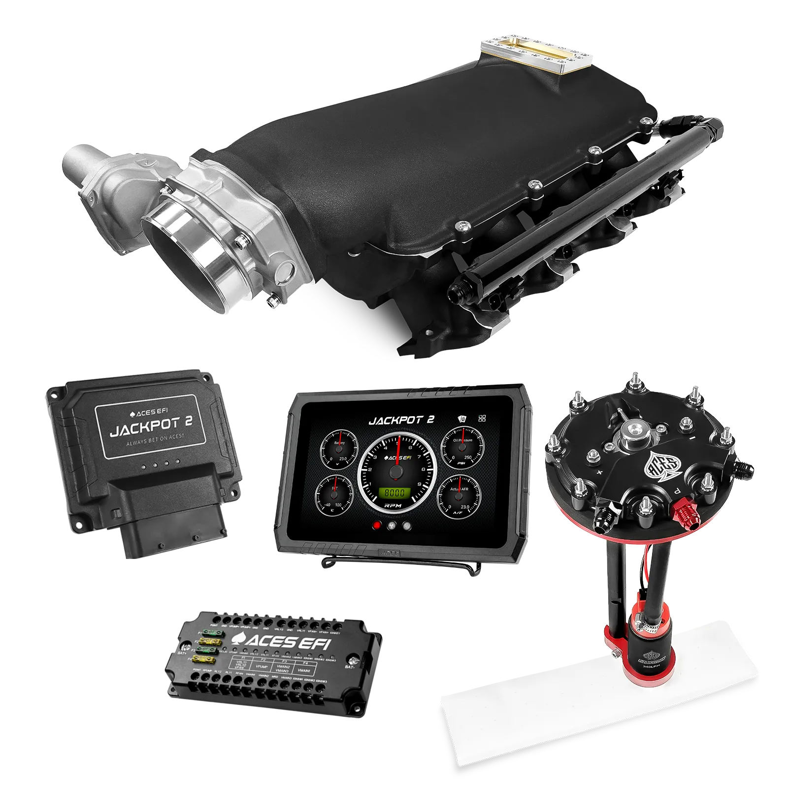 Jackpot 2 LS EFI System - Master Kit with Tank Conversion Pump Module with Internal Regulator