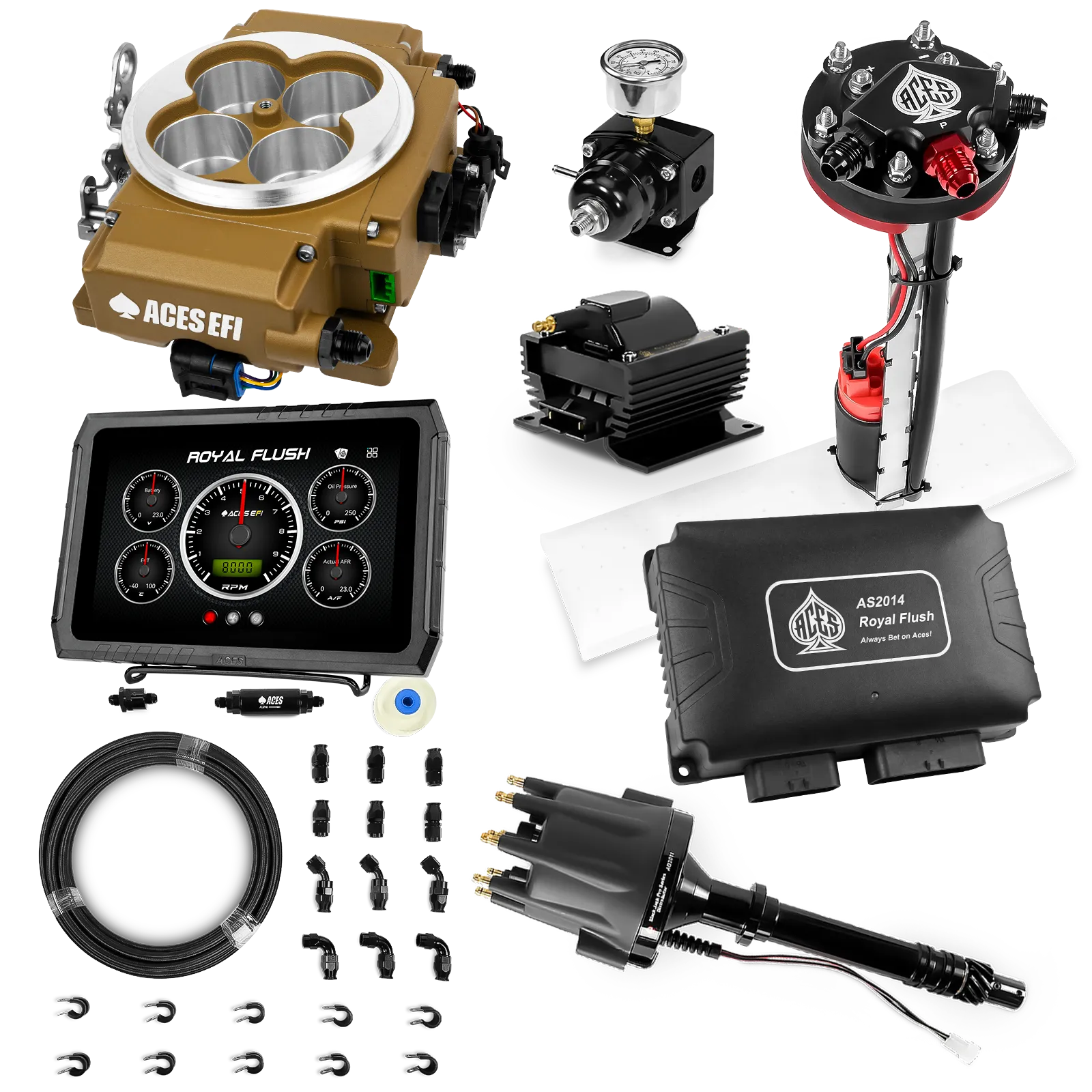 Kits maestros de Royal Flush (Oro)