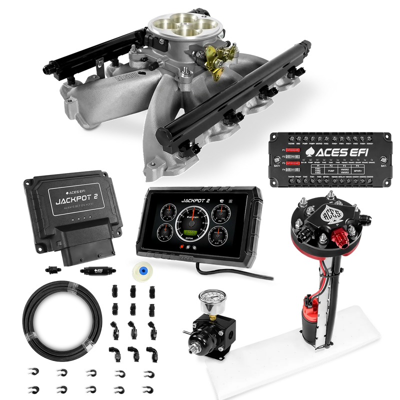 Jackpot 2 LS EFI System - Master Kit with Tight Fit In-Tank Pump Module + 40' PTFE Hose Kit