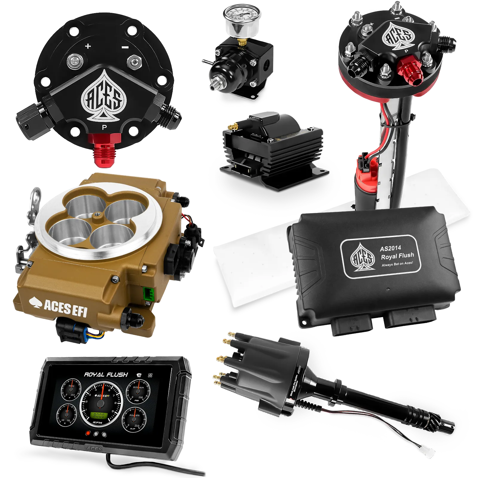 Kits maestros de Royal Flush (Oro)