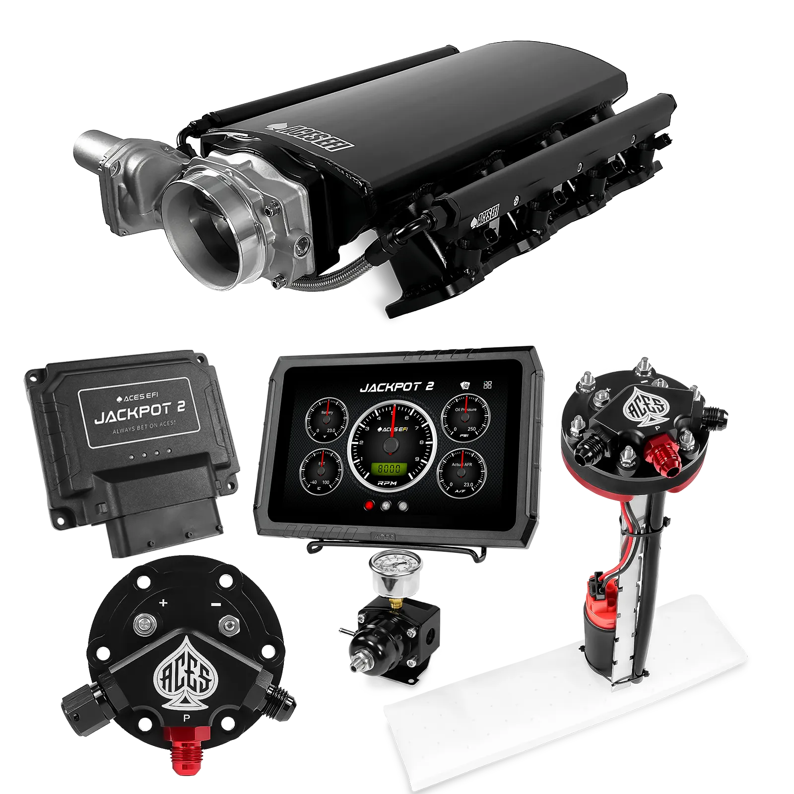 Sistema EFI Jackpot 2 LS - Kit completo con módulo de bomba interna de ajuste preciso