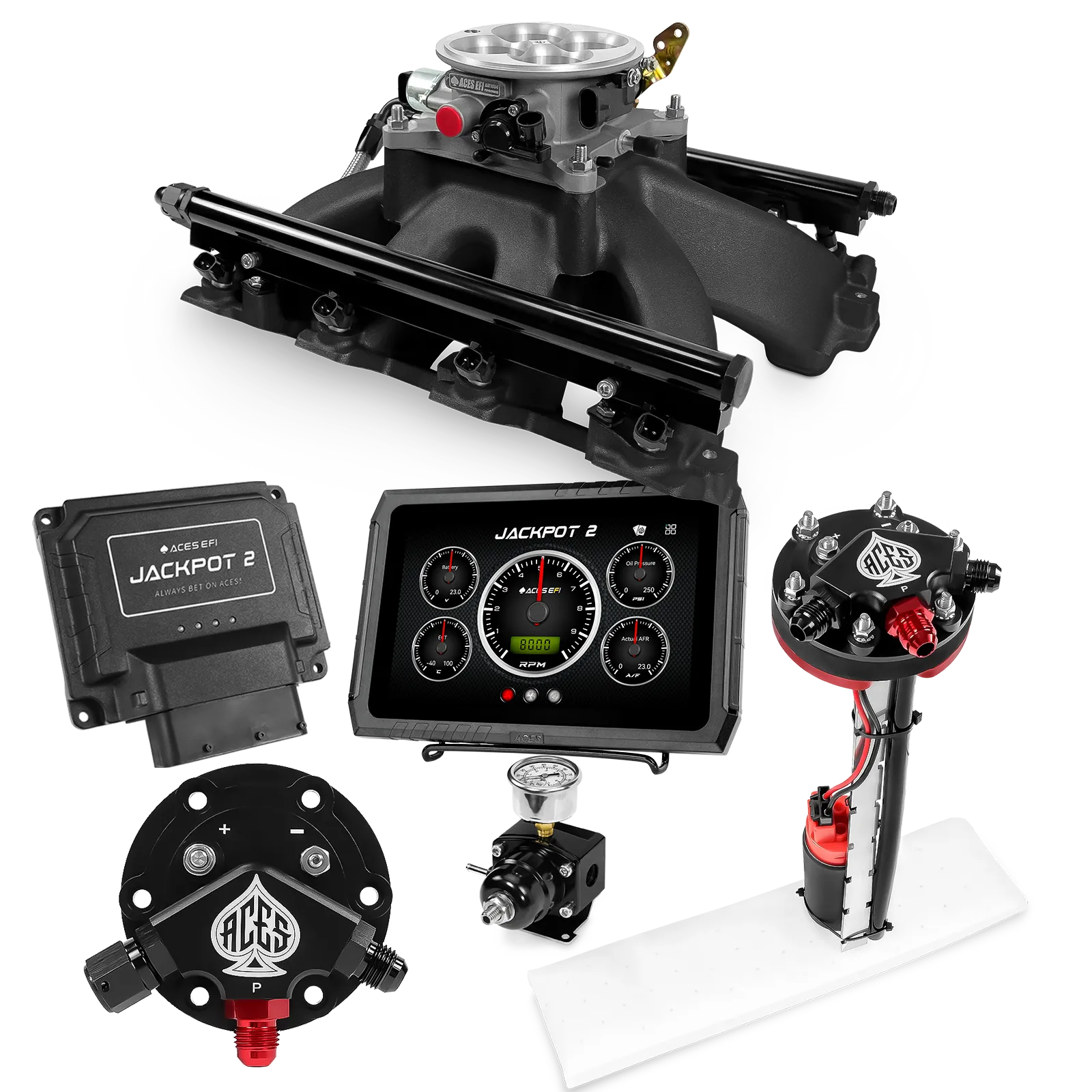 Sistema EFI Jackpot 2 LS - Kit completo con módulo de bomba interna de ajuste preciso