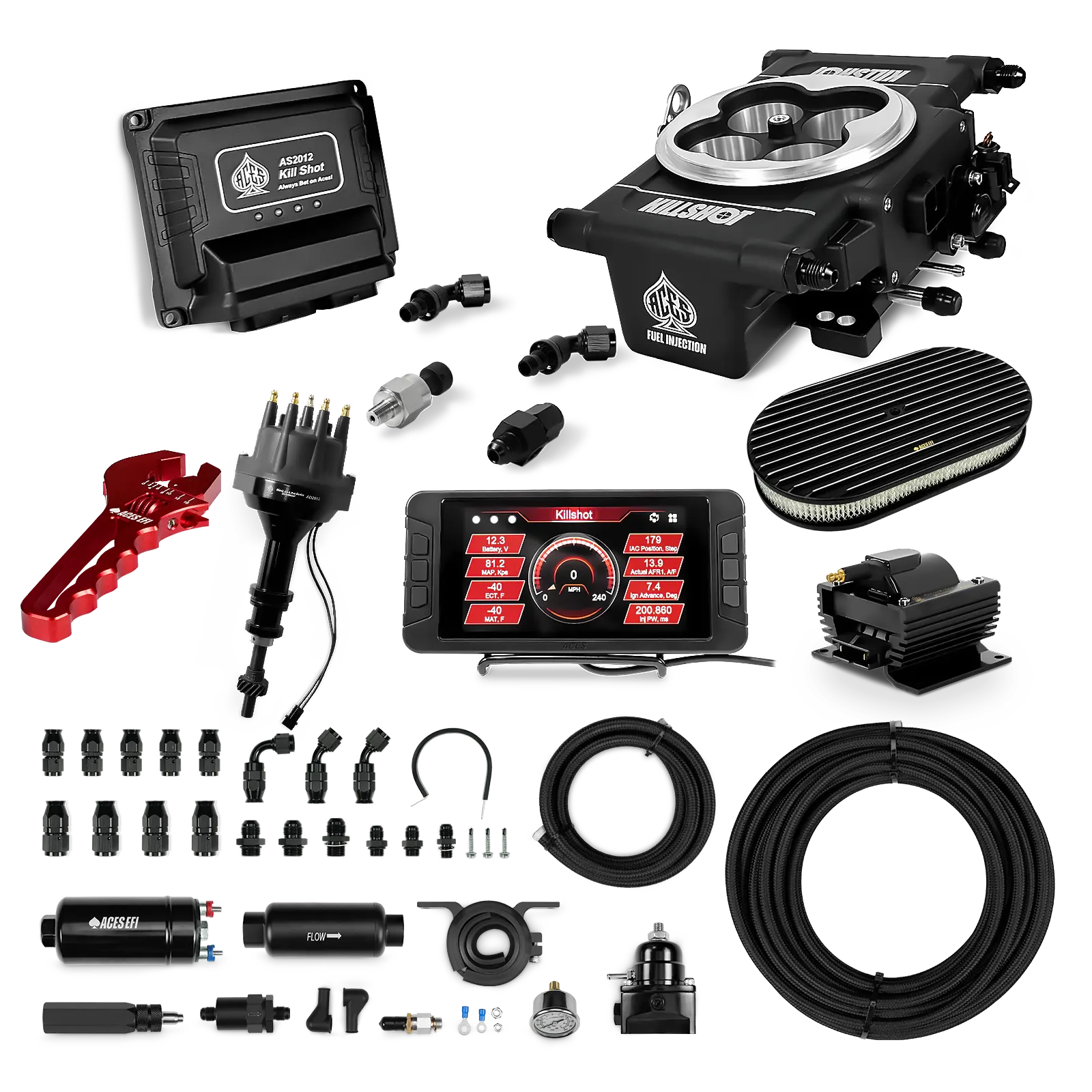 Killshot 4-bbl EFI Ultra Kit (Black)