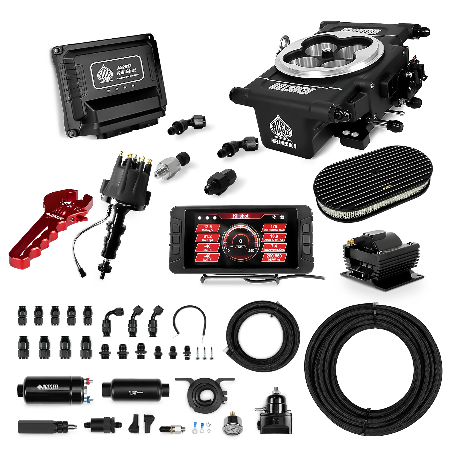 Killshot 4-bbl EFI Ultra Kit (Black)