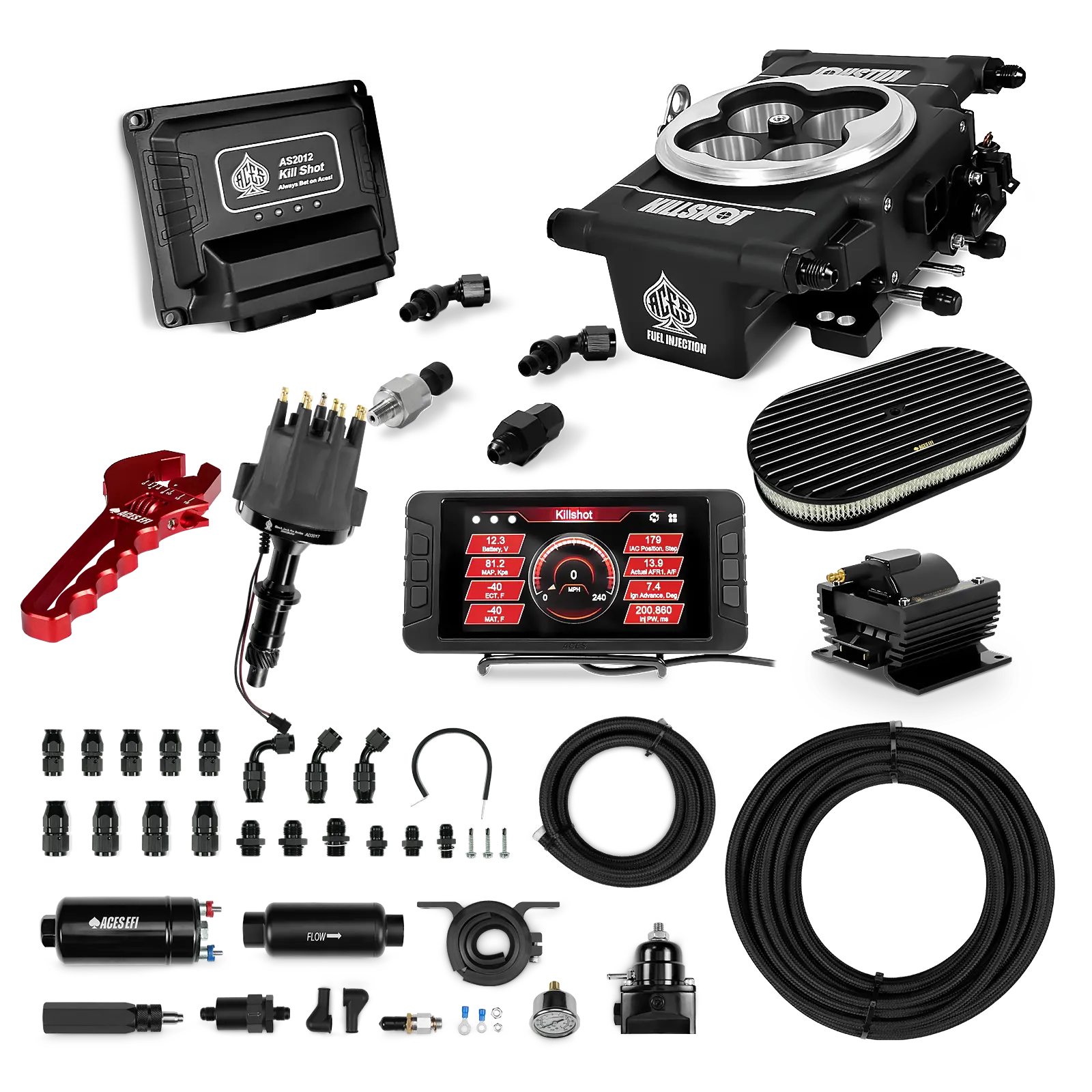 Killshot 4-bbl EFI Ultra Kit (Black)