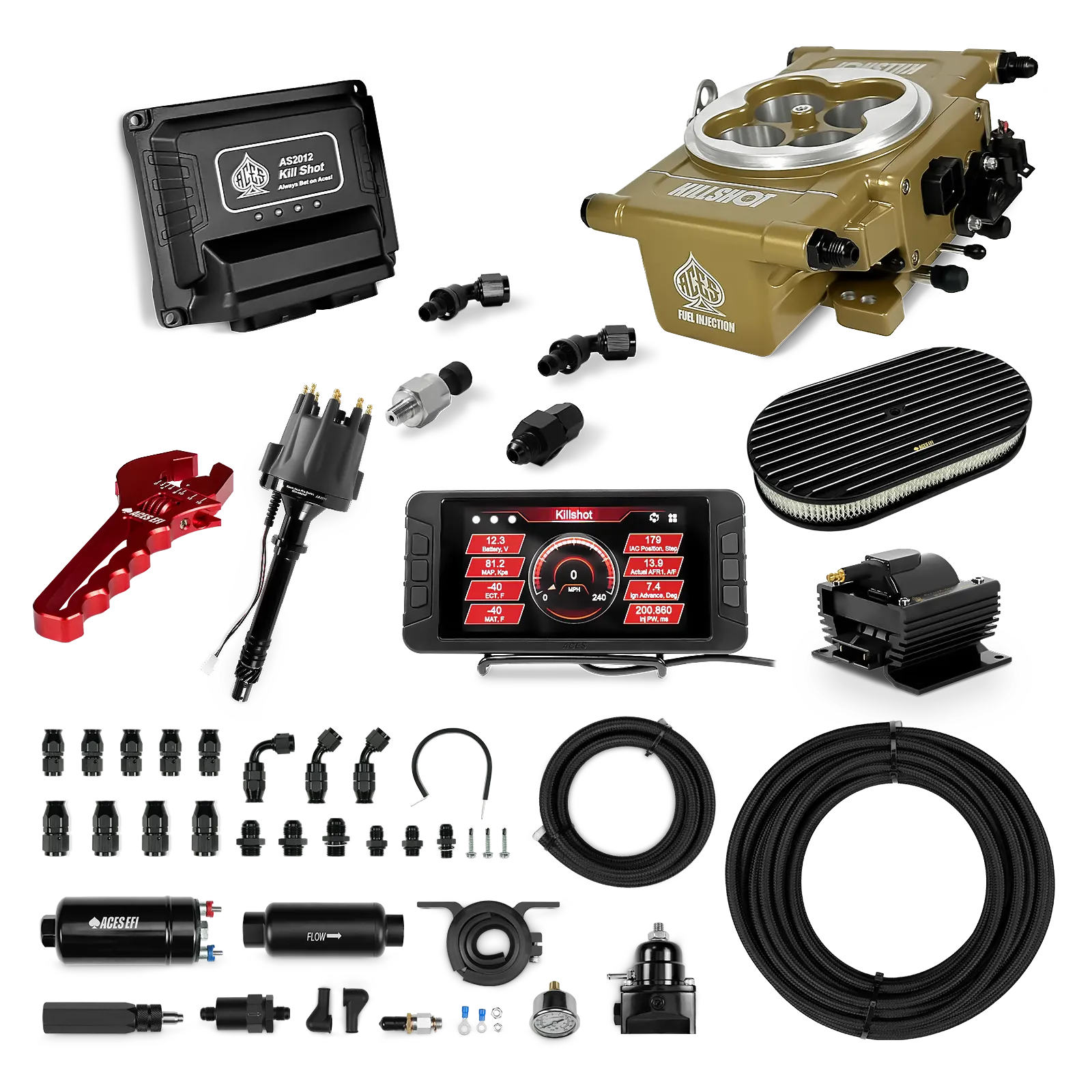 Killshot 4-bbl EFI Ultra Kit (Gold)