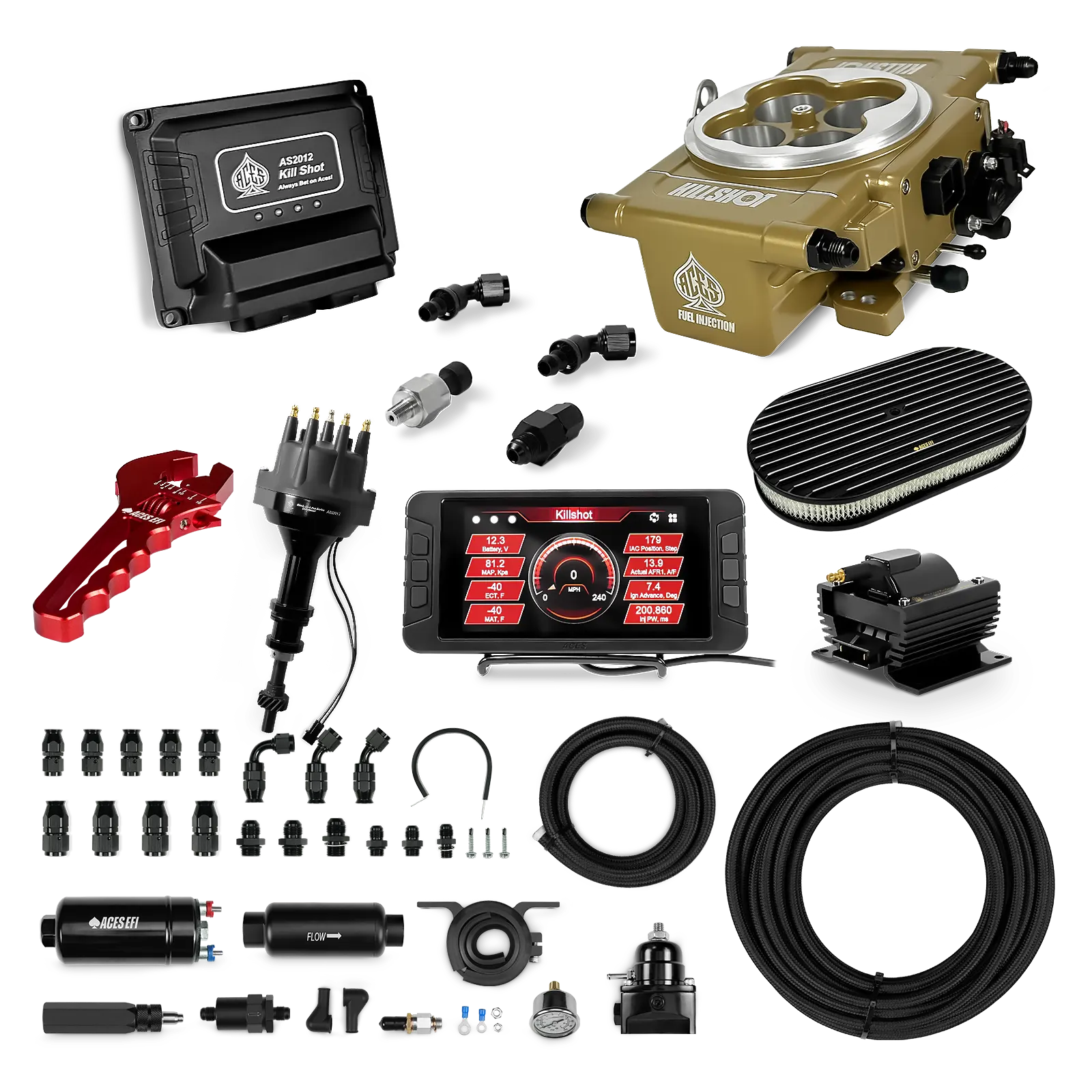 Killshot 4-bbl EFI Ultra Kit (Gold)