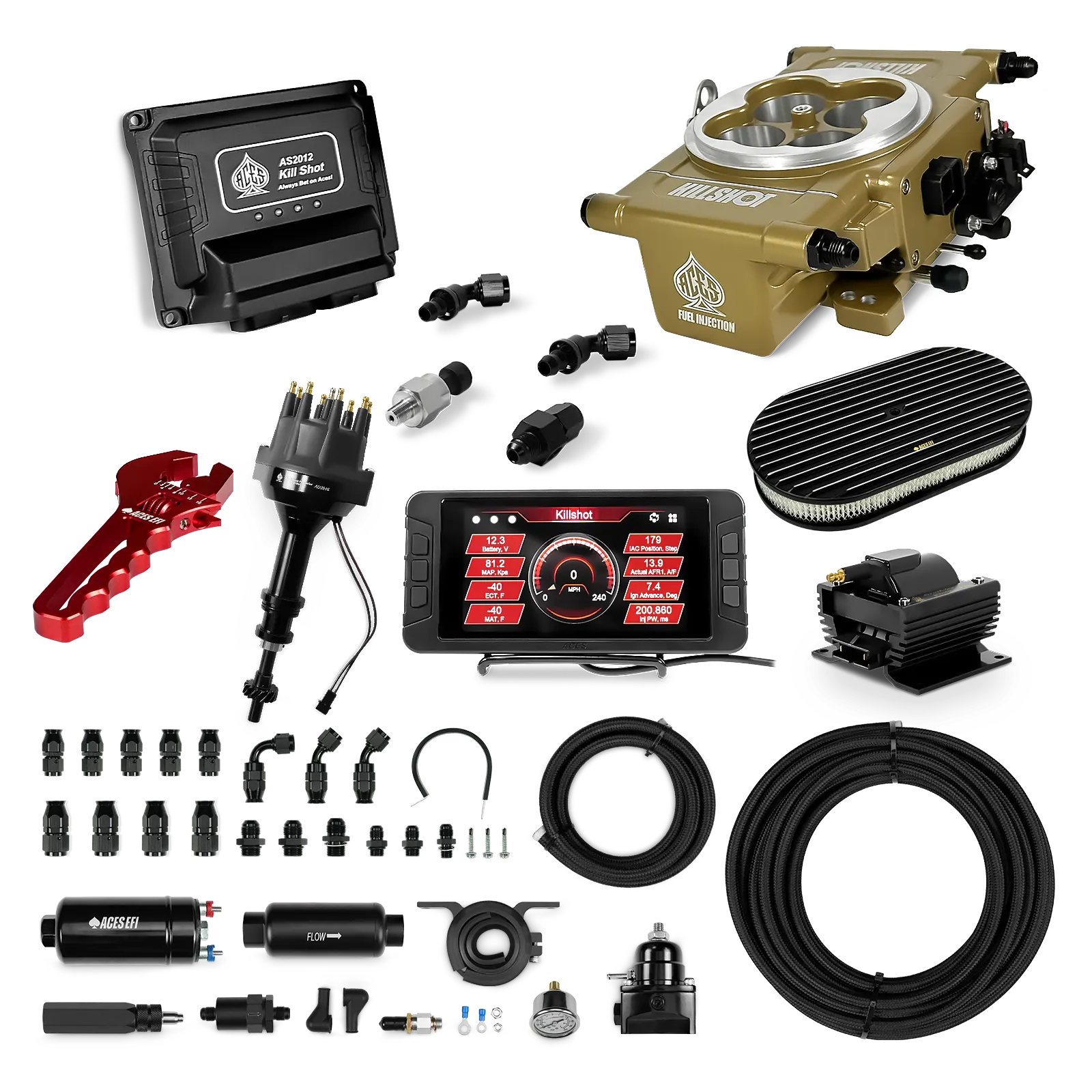 Killshot 4-bbl EFI Ultra Kit (Gold)