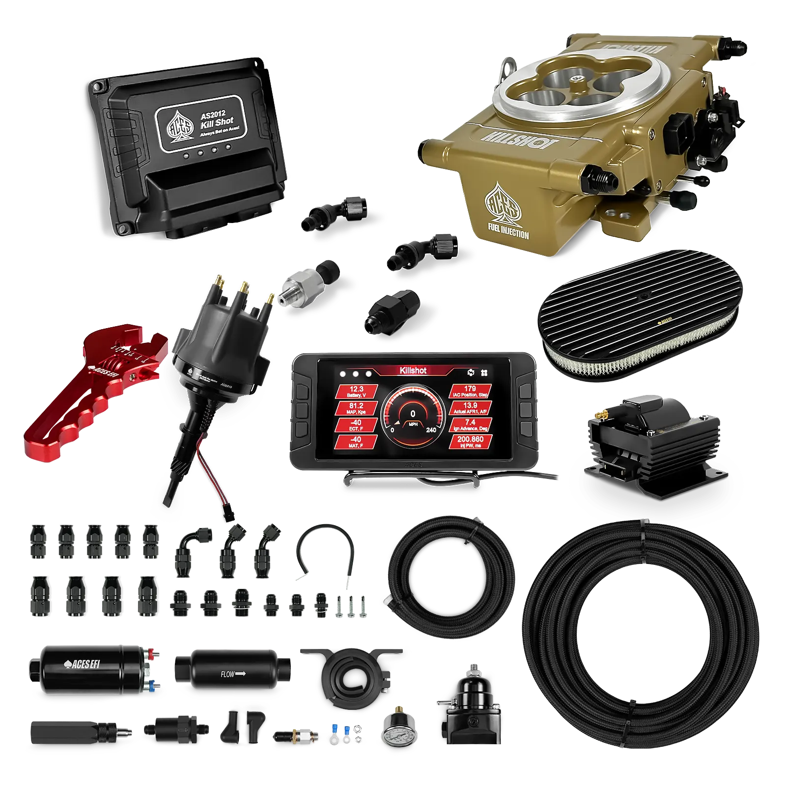 Killshot 4-bbl EFI Ultra Kit (Gold)