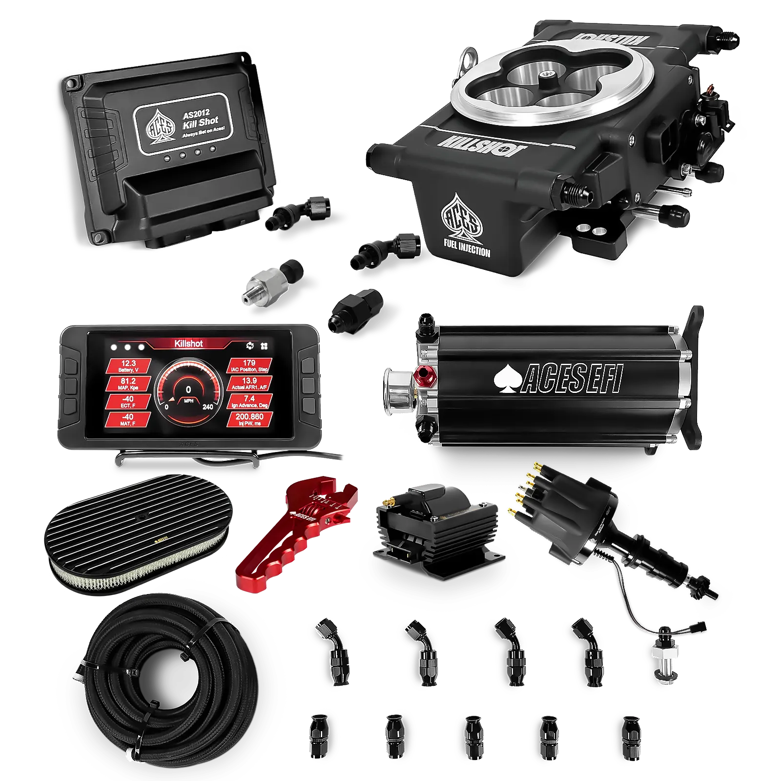 Killshot 4-bbl EFI Ultra Kit (Black)