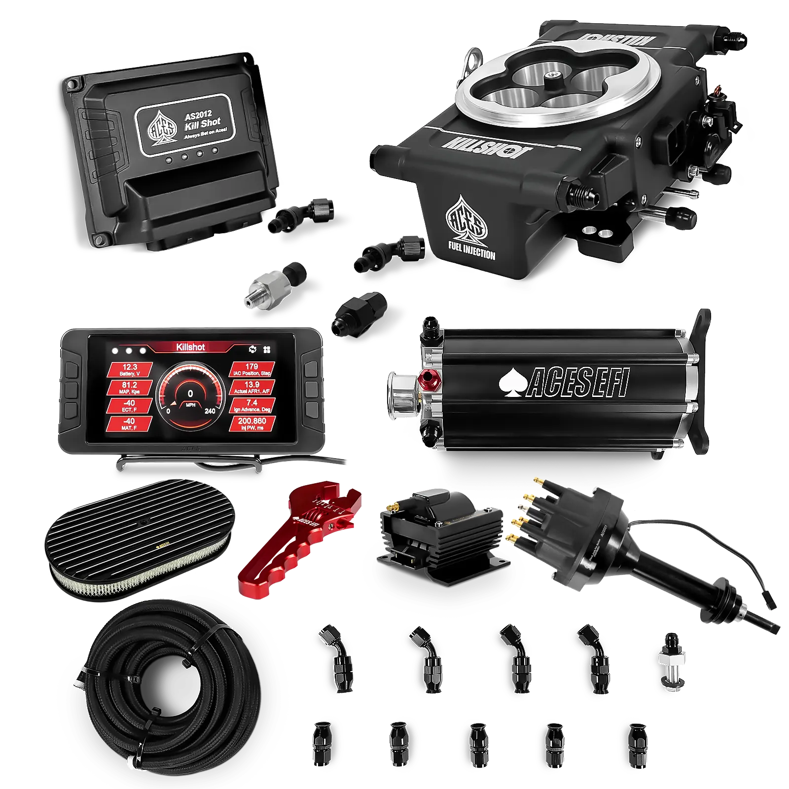 Killshot 4-bbl EFI Ultra Kit (Black)