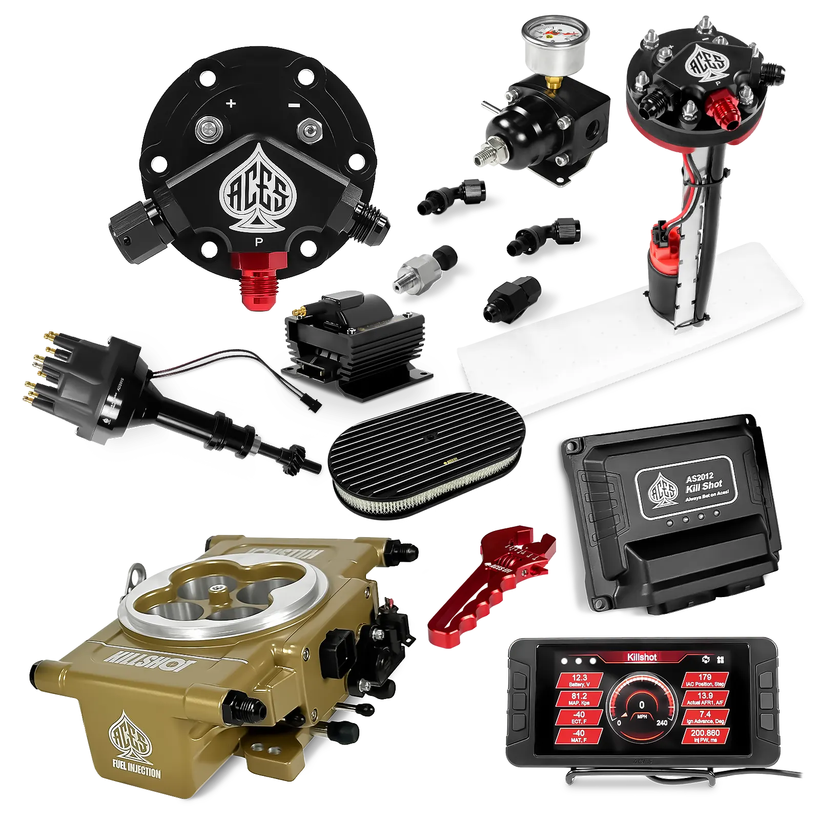 Killshot 4-bbl EFI Ultra Kit (Gold)