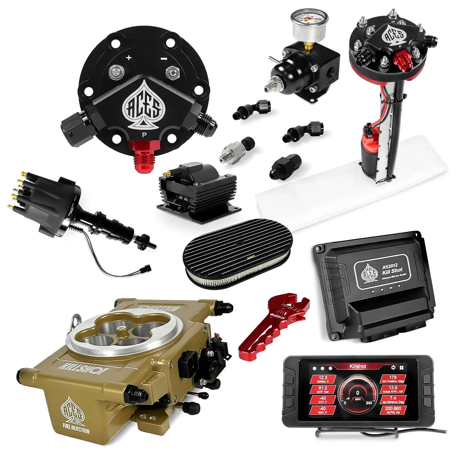 Killshot 4-bbl EFI Ultra Kit (Gold)