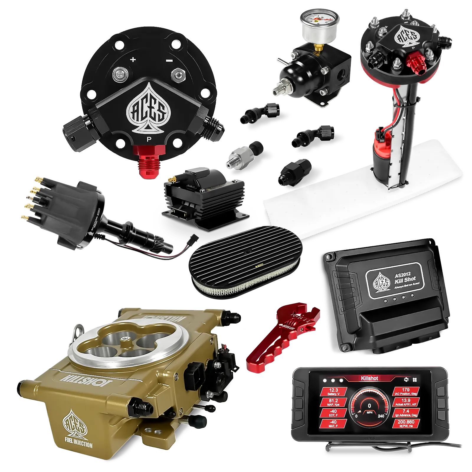 Killshot 4-bbl EFI Ultra Kit (Gold)