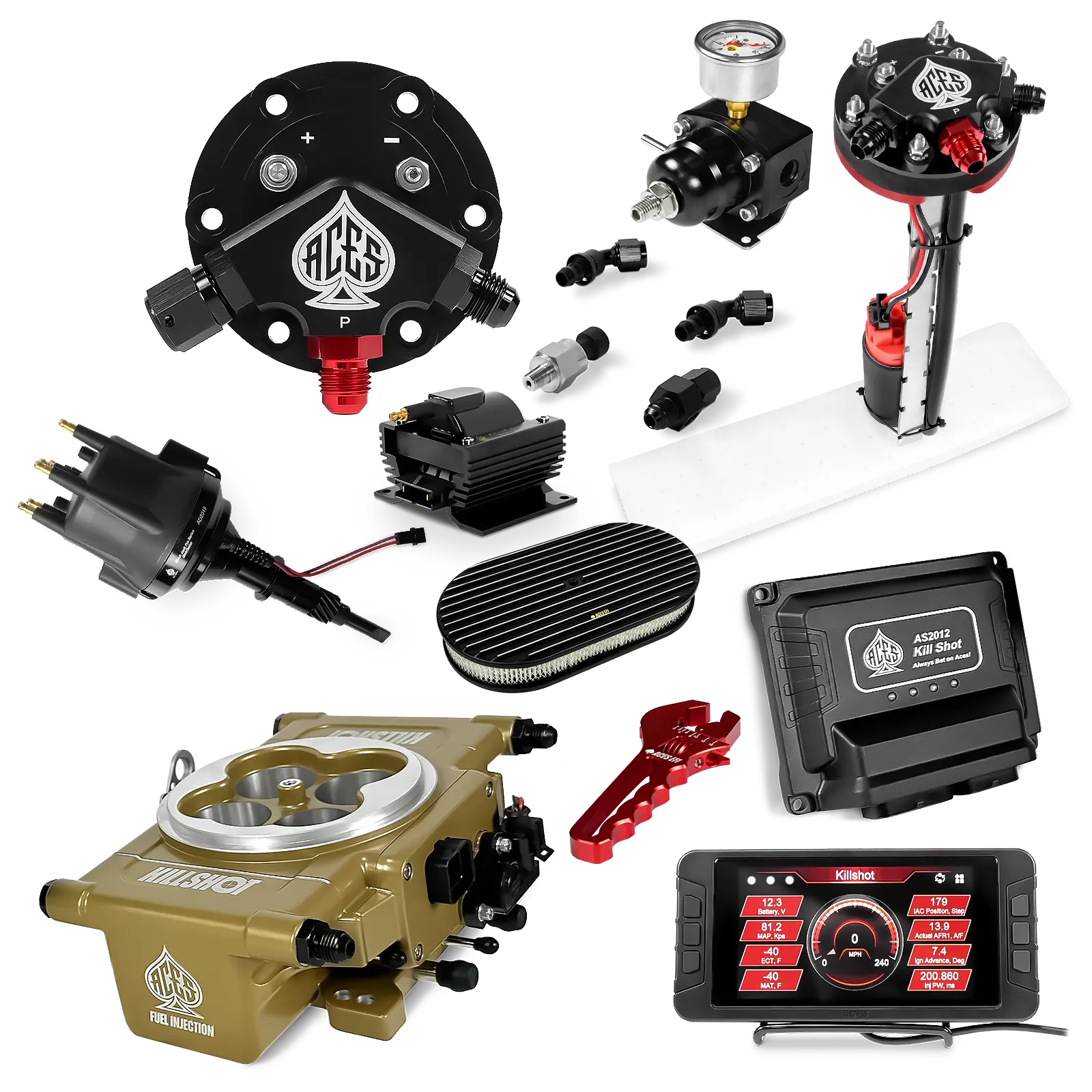 Killshot 4-bbl EFI Ultra Kit (Gold)