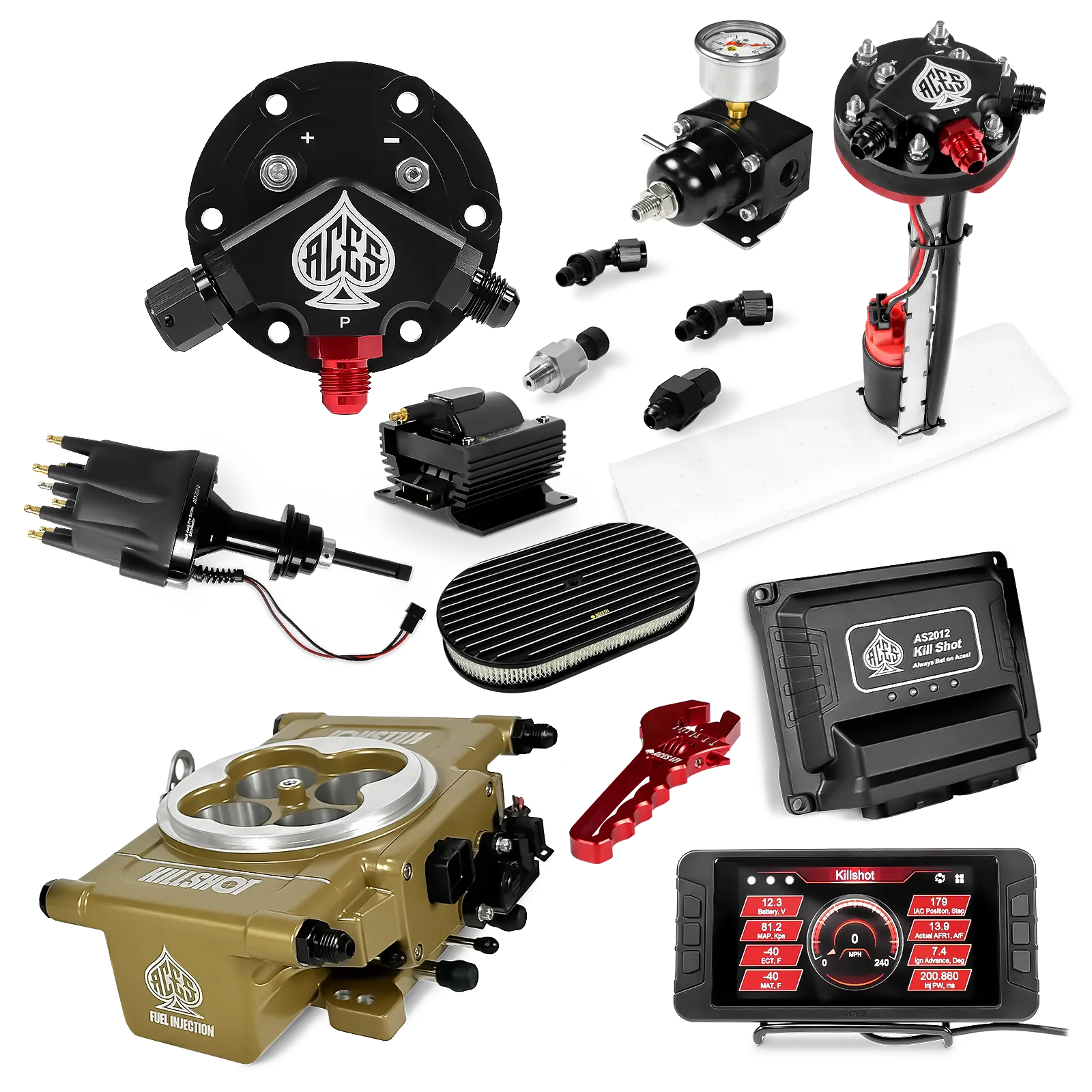 Killshot 4-bbl EFI Ultra Kit (Gold)