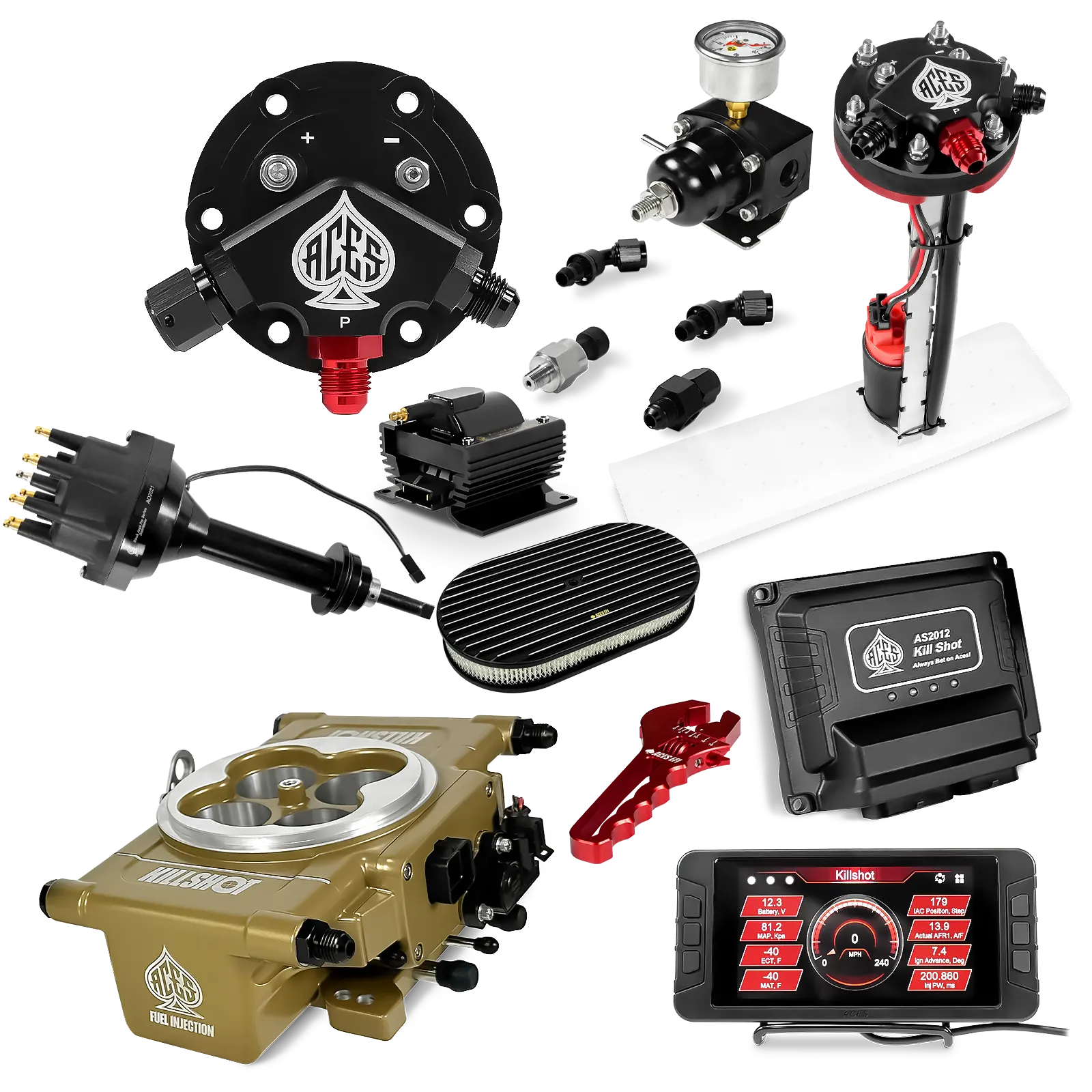 Killshot 4-bbl EFI Ultra Kit (Gold)