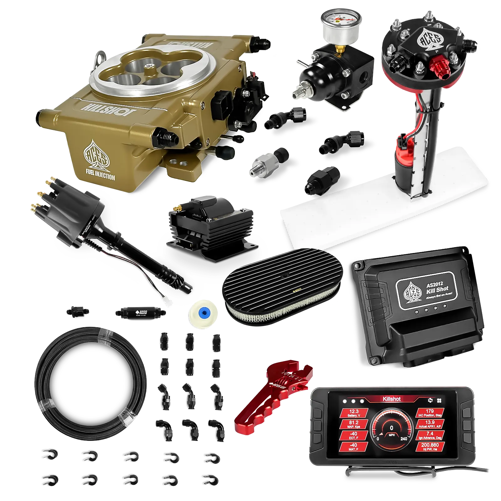 Killshot 4-bbl EFI Ultra Kit (Gold)