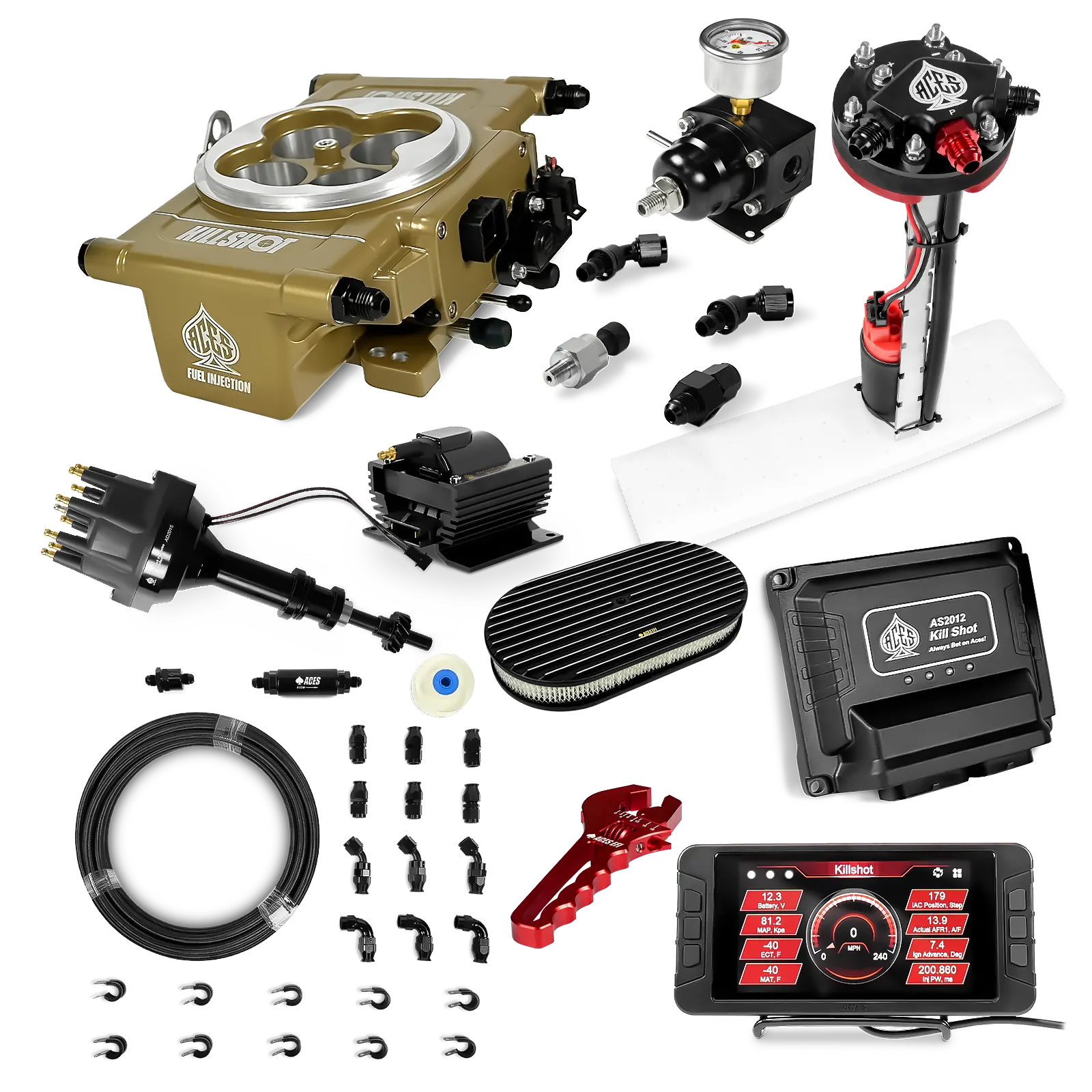 Killshot 4-bbl EFI Ultra Kit (Gold)