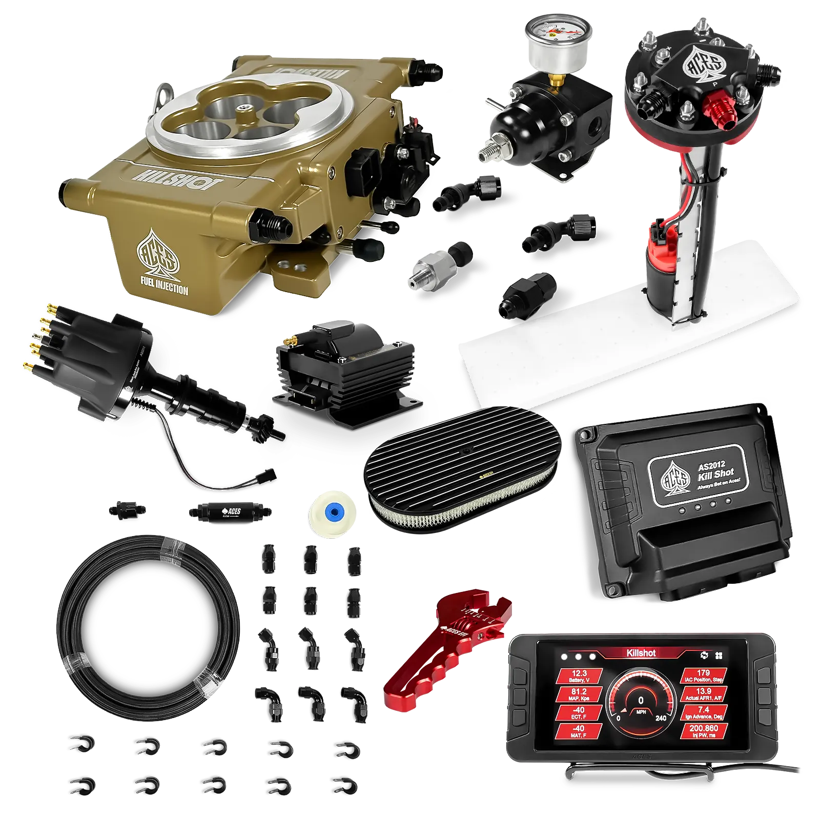 Killshot 4-bbl EFI Ultra Kit (Gold)