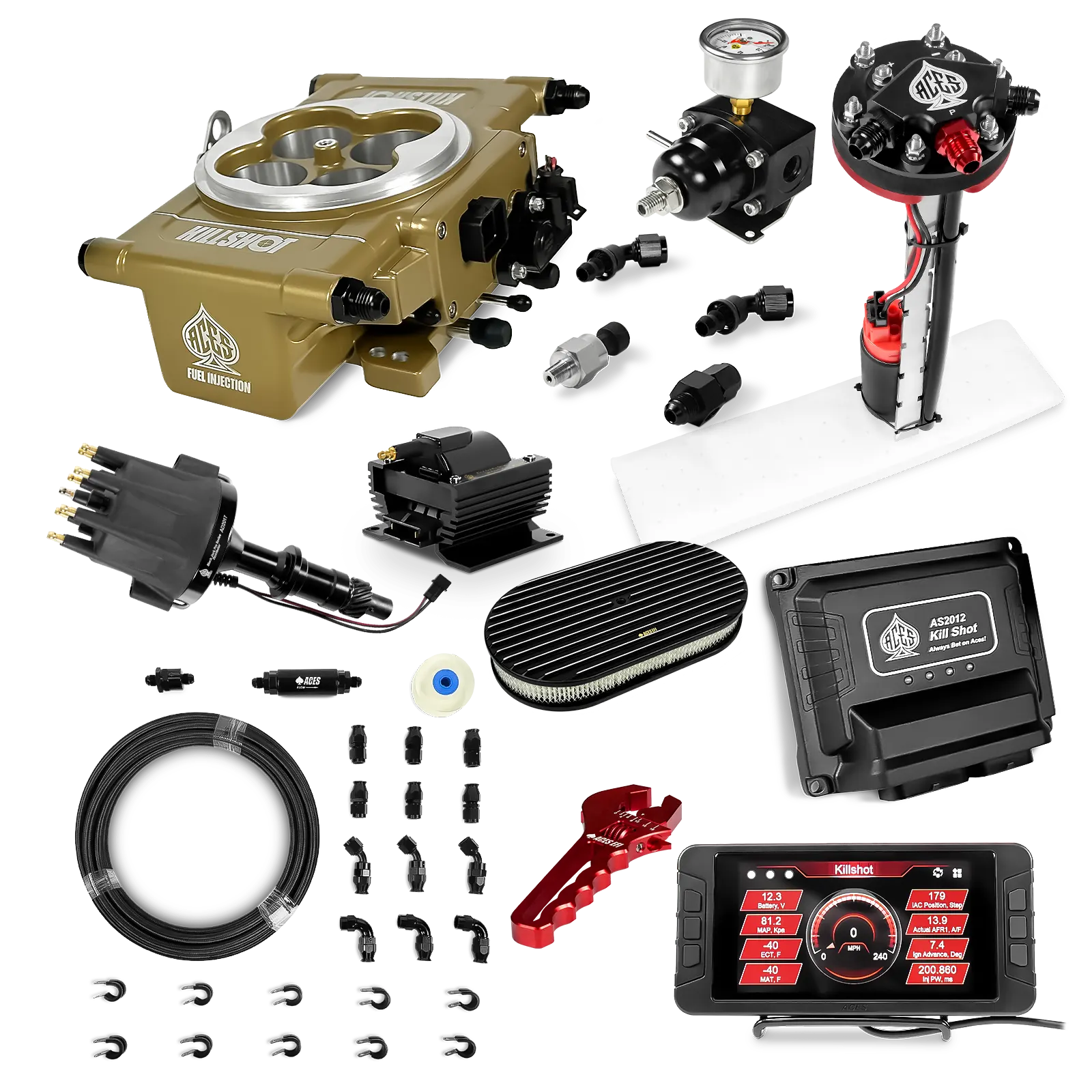 Killshot 4-bbl EFI Ultra Kit (Gold)