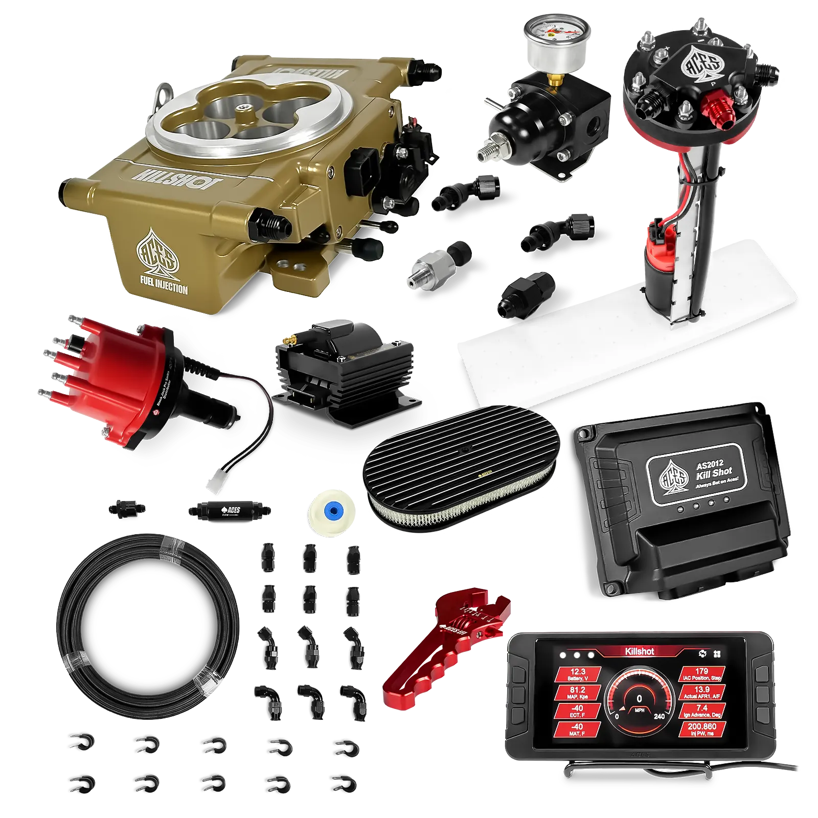 Killshot 4-bbl EFI Ultra Kit (Gold)